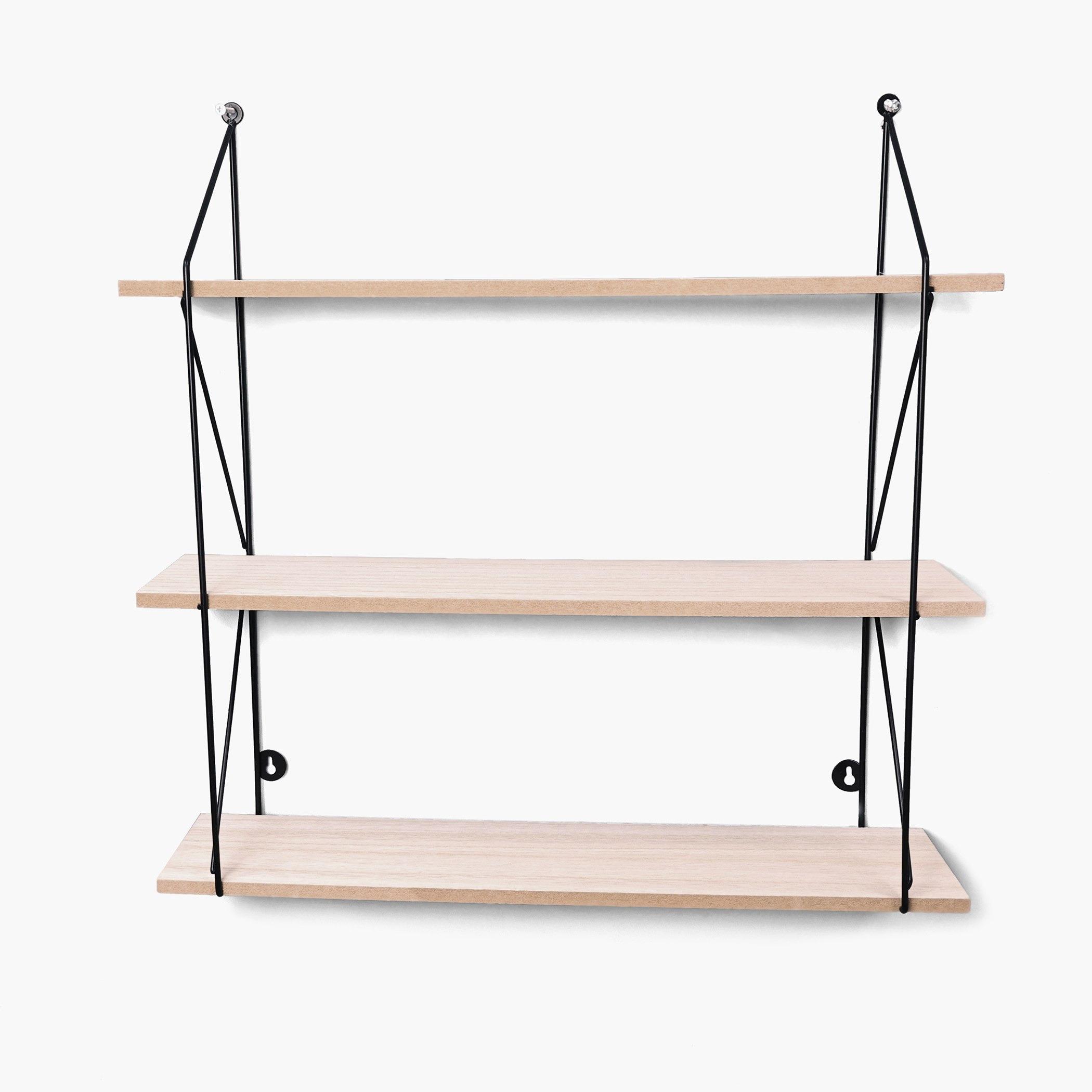 Sera Tall 3-Tier Wall Shelf with MDF Board - 50x12x50 cm-hbxfurniture-mediaunitsandstorage-wallshelves-image-3
