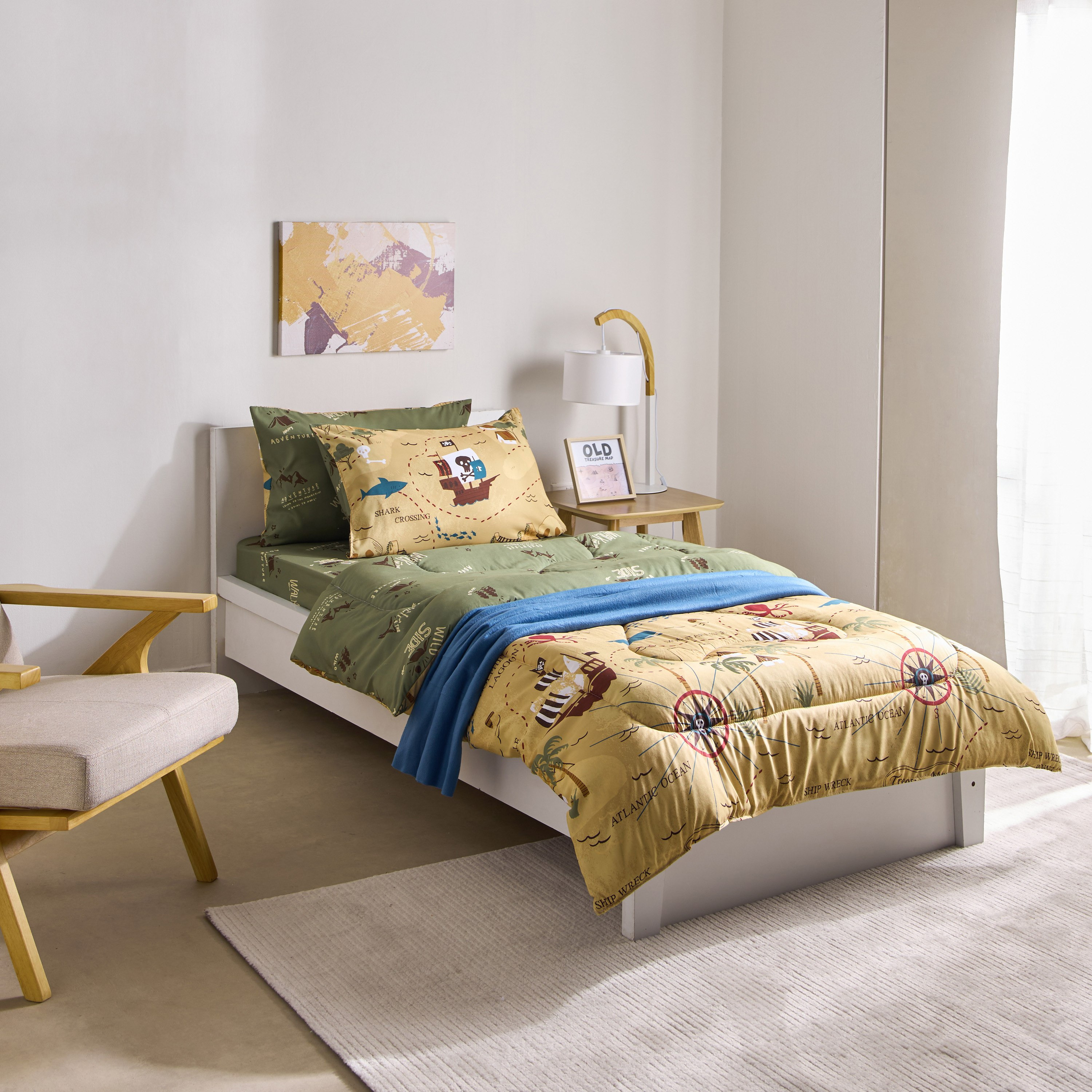 طقم لحاف فردي من الألياف الدقيقة قطعتين كامب من جوي أدفنتشر - 135×220 سم-hbxhomeware-hbxbedroom-image-10