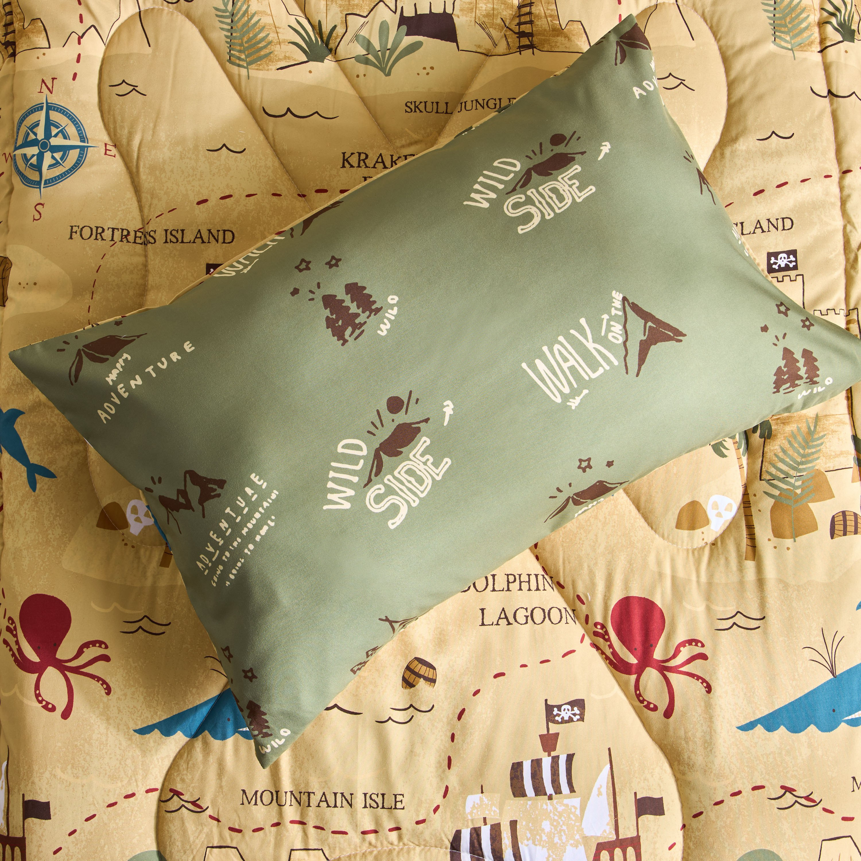 طقم لحاف فردي من الألياف الدقيقة قطعتين كامب من جوي أدفنتشر - 135×220 سم-hbxhomeware-hbxbedroom-image-7