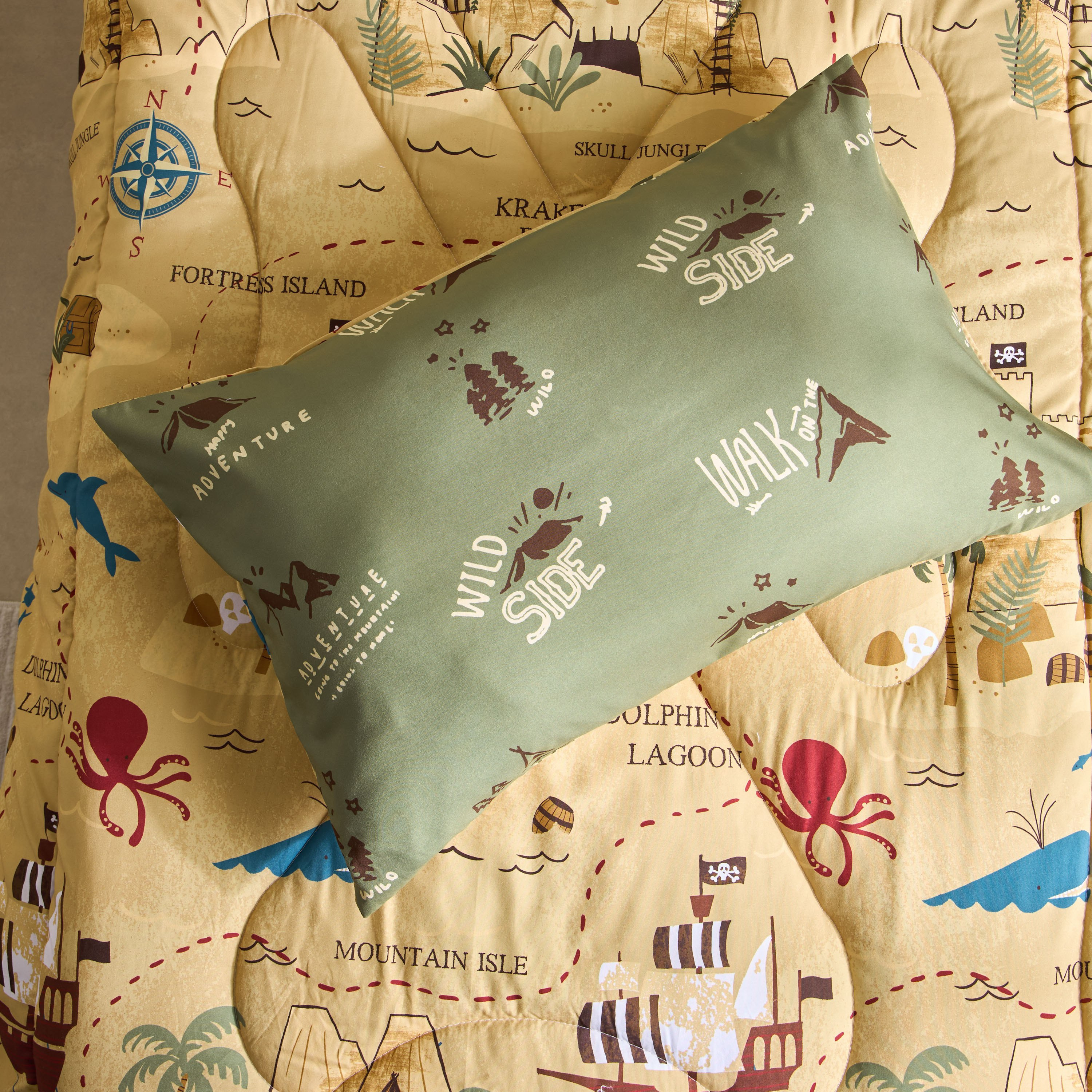 طقم لحاف فردي من الألياف الدقيقة قطعتين كامب من جوي أدفنتشر - 135×220 سم-hbxhomeware-hbxbedroom-image-8