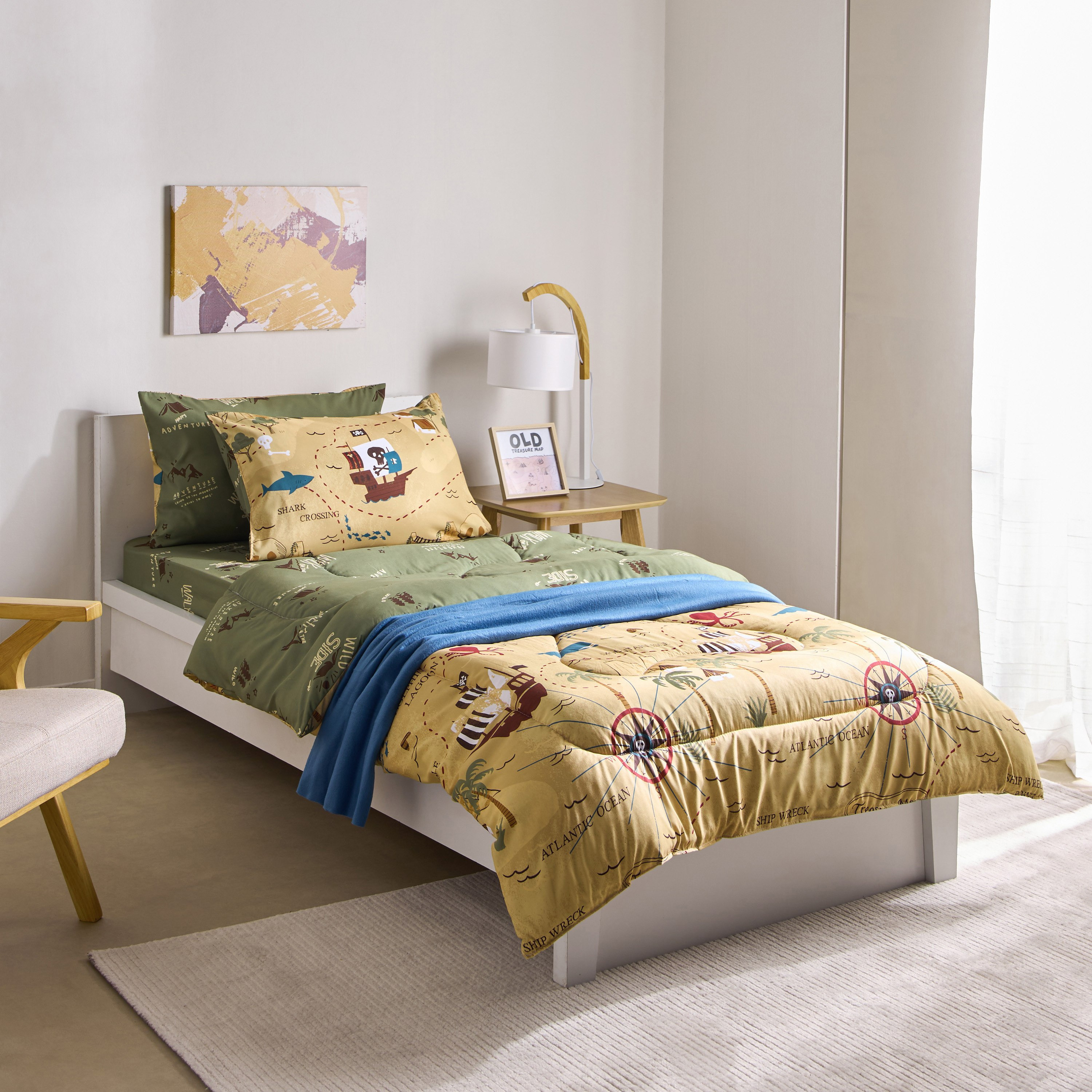 شرشف مطاطي مايكروفايبر مفرد كامب من جوي أدفنشرر - 90x200+25 سم-hbxhomeware-hbxbedroom-image-7