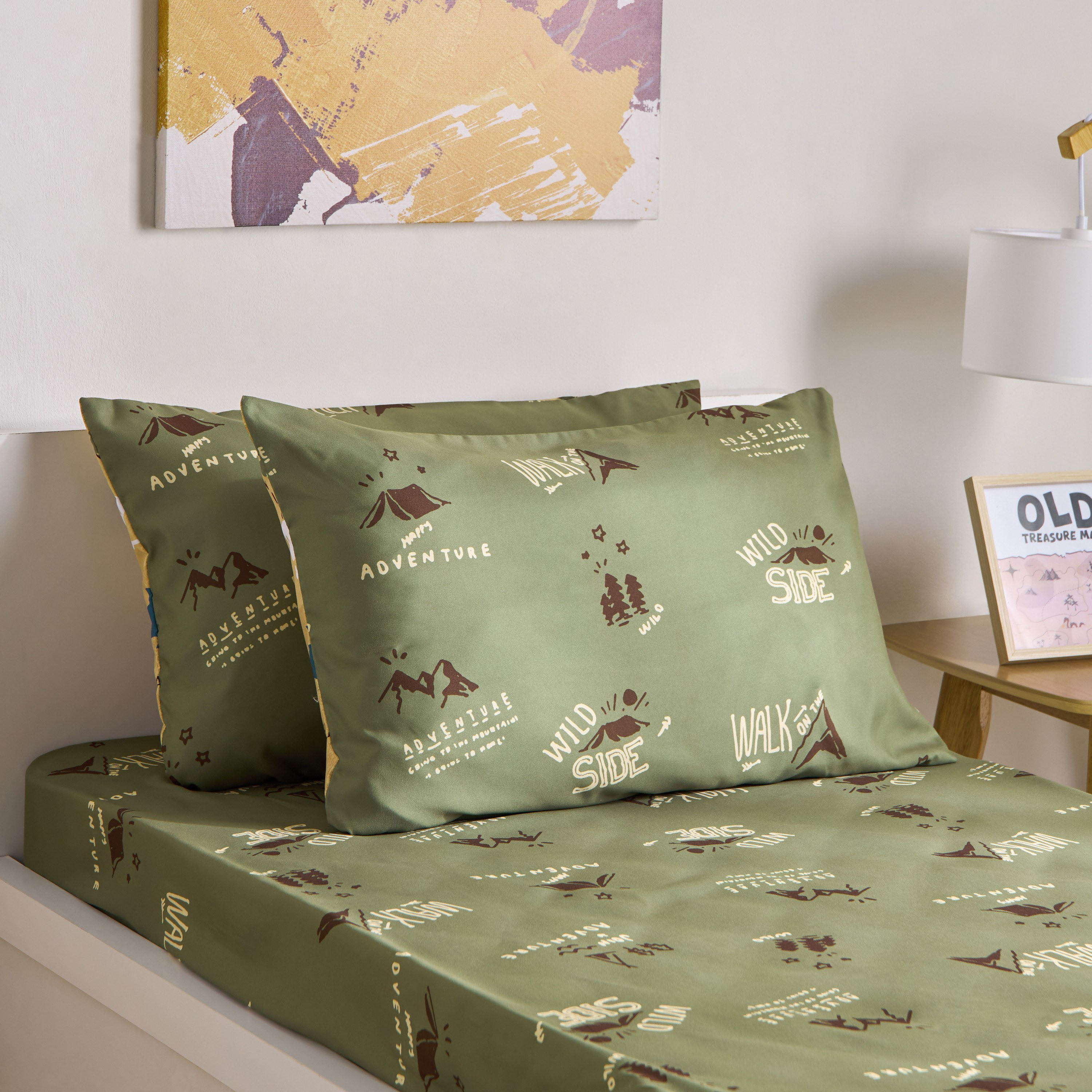طقم أغطية وسائد من الألياف الدقيقة قطعتين كامب من جوي أدفنتشر - 50x75 سم-hbxhomeware-hbxbedroom-image-1