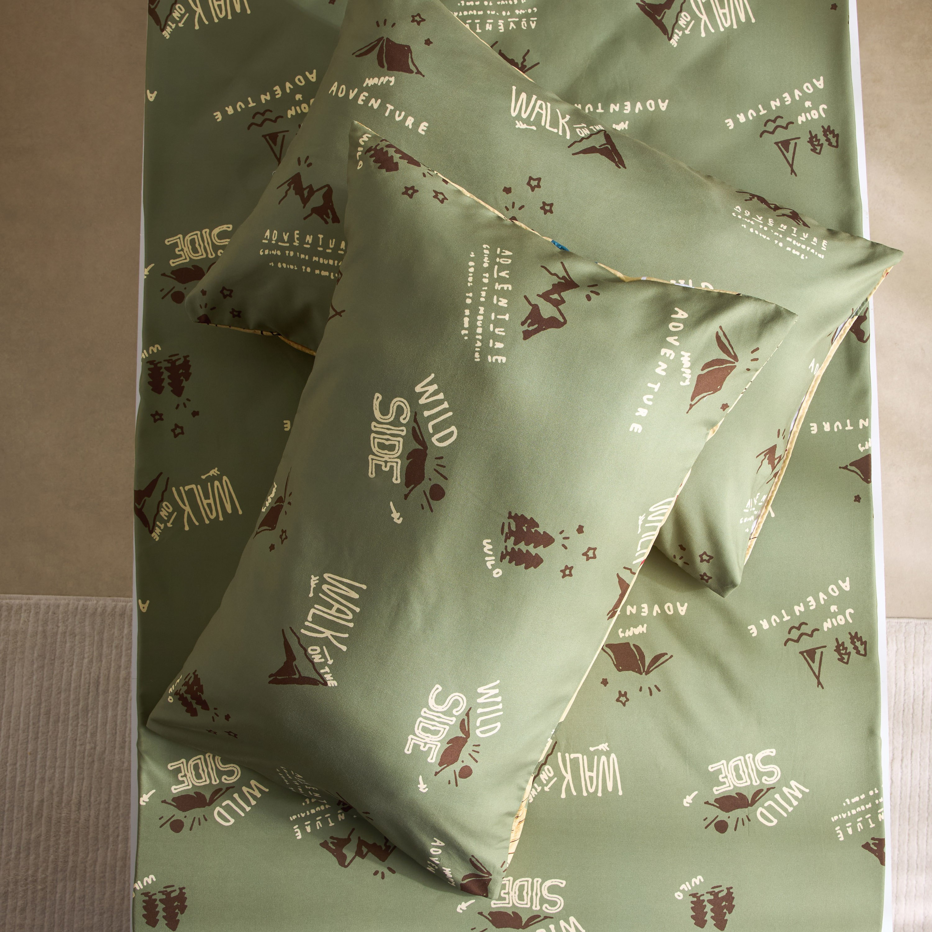 طقم أغطية وسائد من الألياف الدقيقة قطعتين كامب من جوي أدفنتشر - 50x75 سم-hbxhomeware-hbxbedroom-image-4