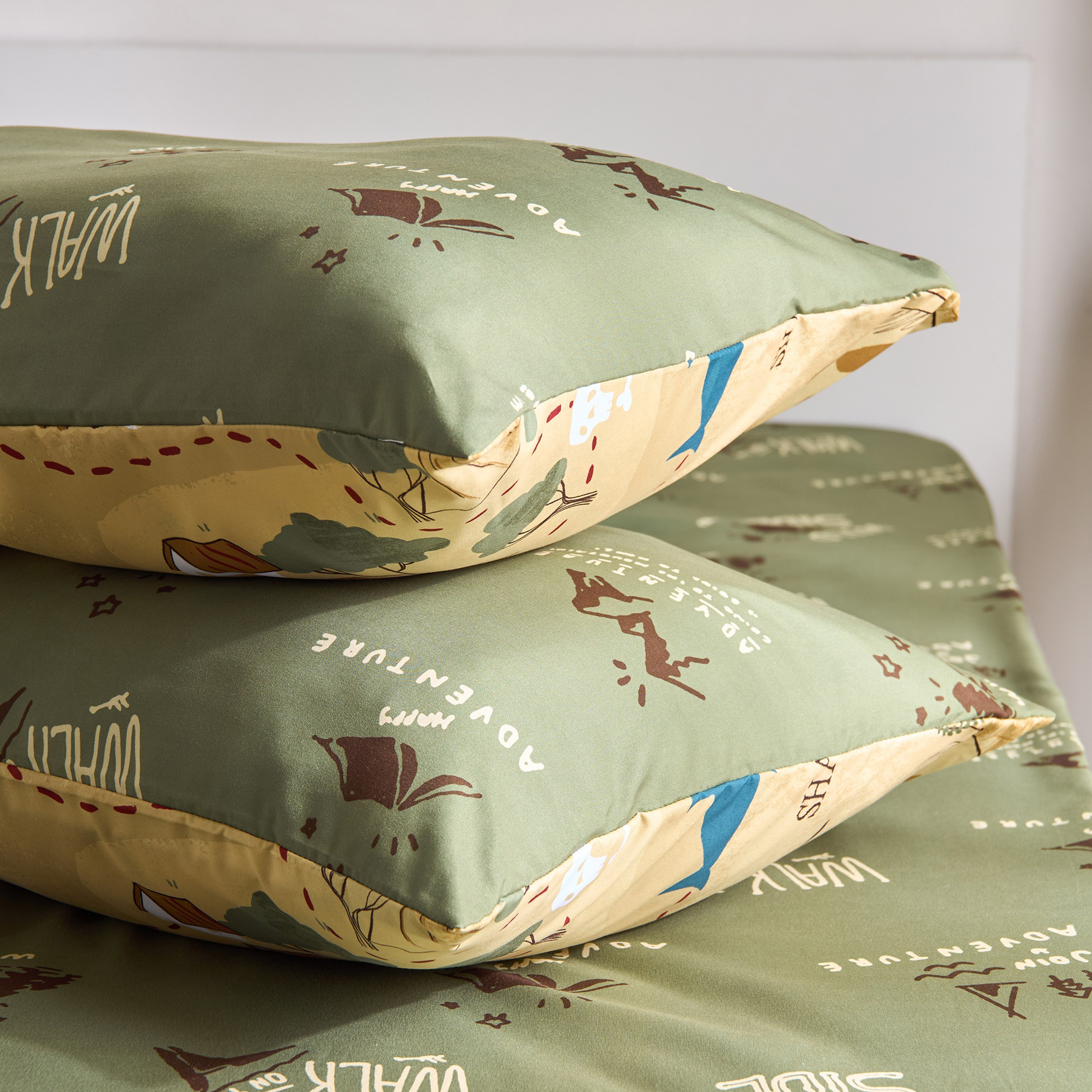 طقم أغطية وسائد من الألياف الدقيقة قطعتين كامب من جوي أدفنتشر - 50x75 سم-hbxhomeware-hbxbedroom-image-5