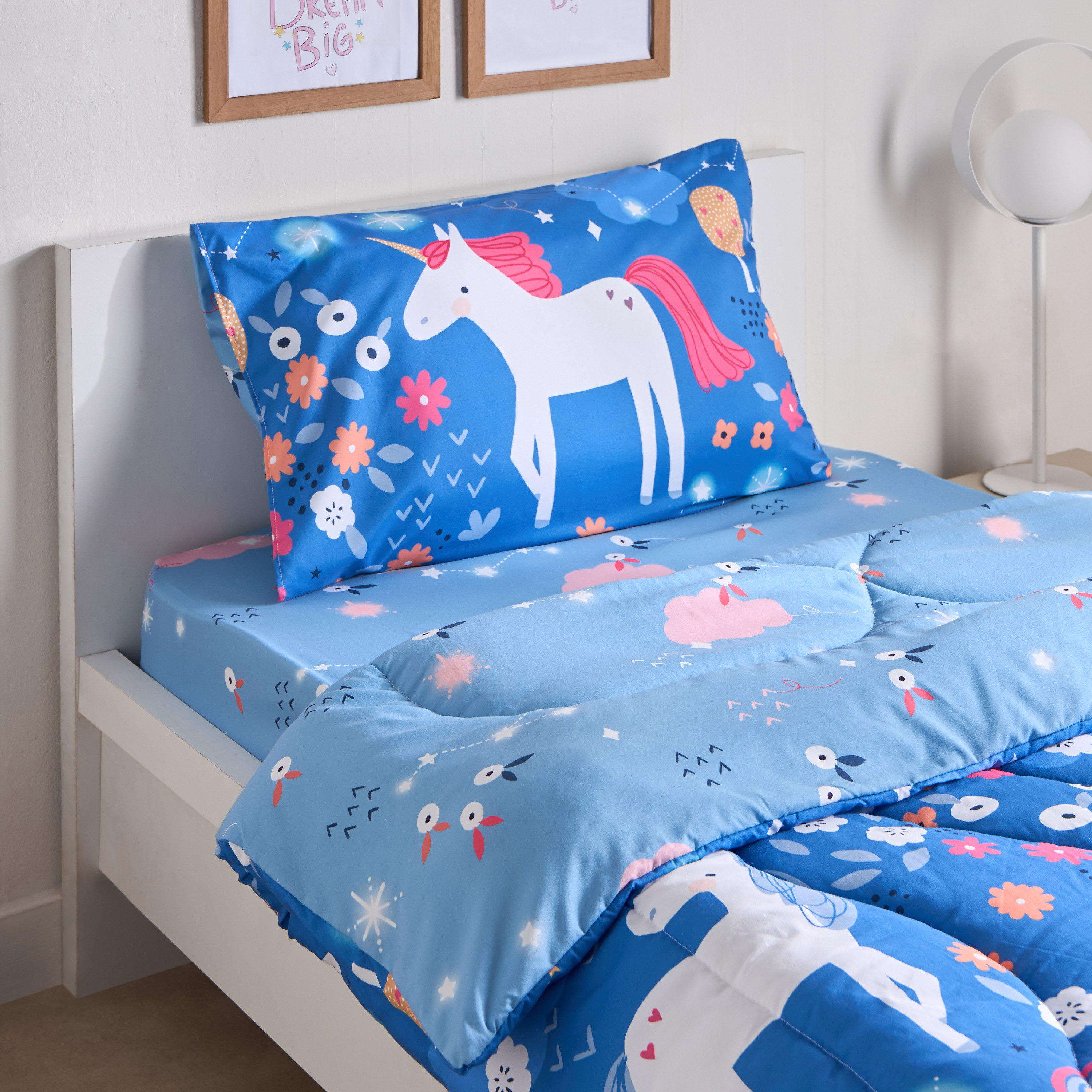 Ivy Meadows Unicorn 2-Piece Single Microfibre Comforter Set - 135x220 cm-hbxhomeware-hbxbedroom-image-1