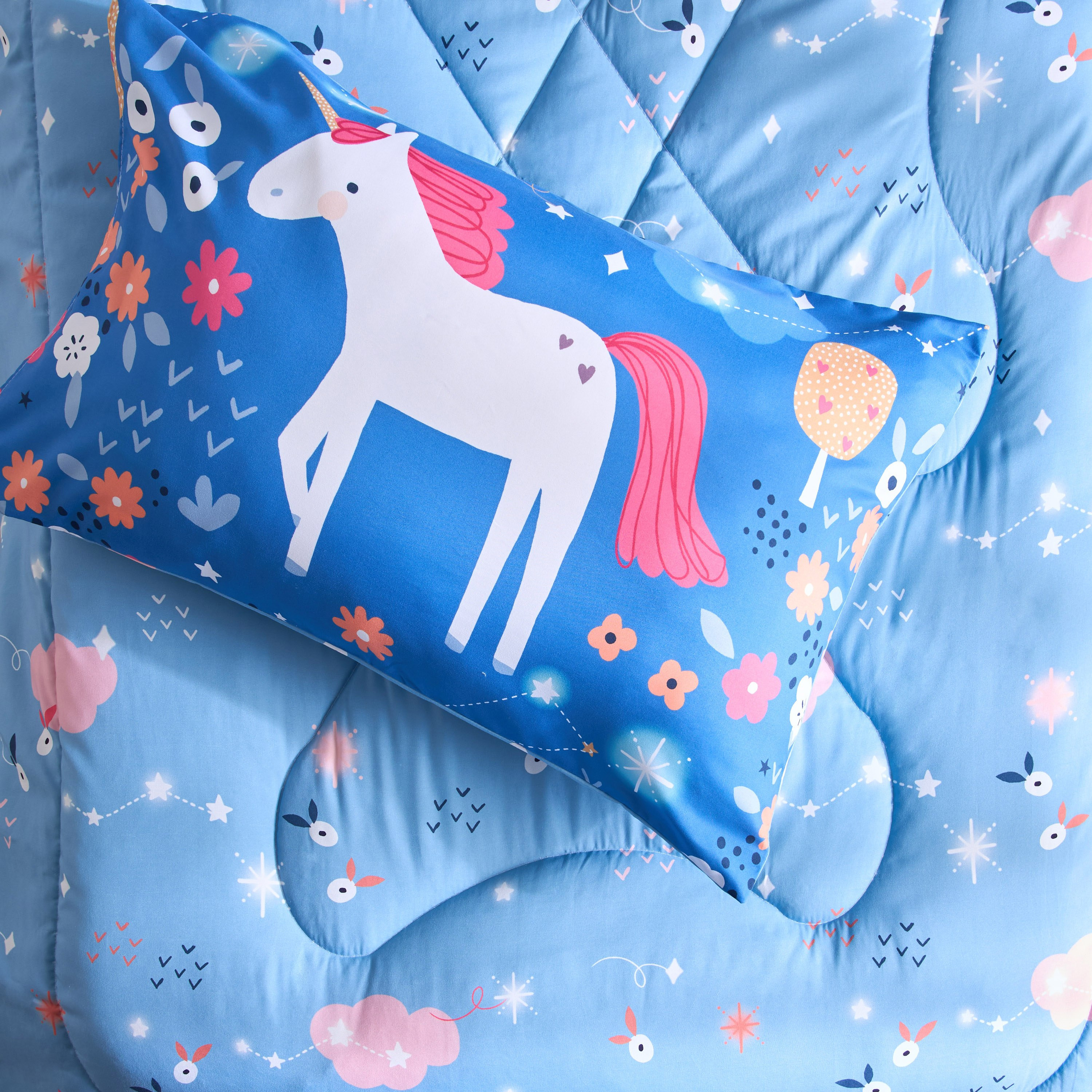 Ivy Meadows Unicorn 2-Piece Single Microfibre Comforter Set - 135x220 cm-hbxhomeware-hbxbedroom-image-6