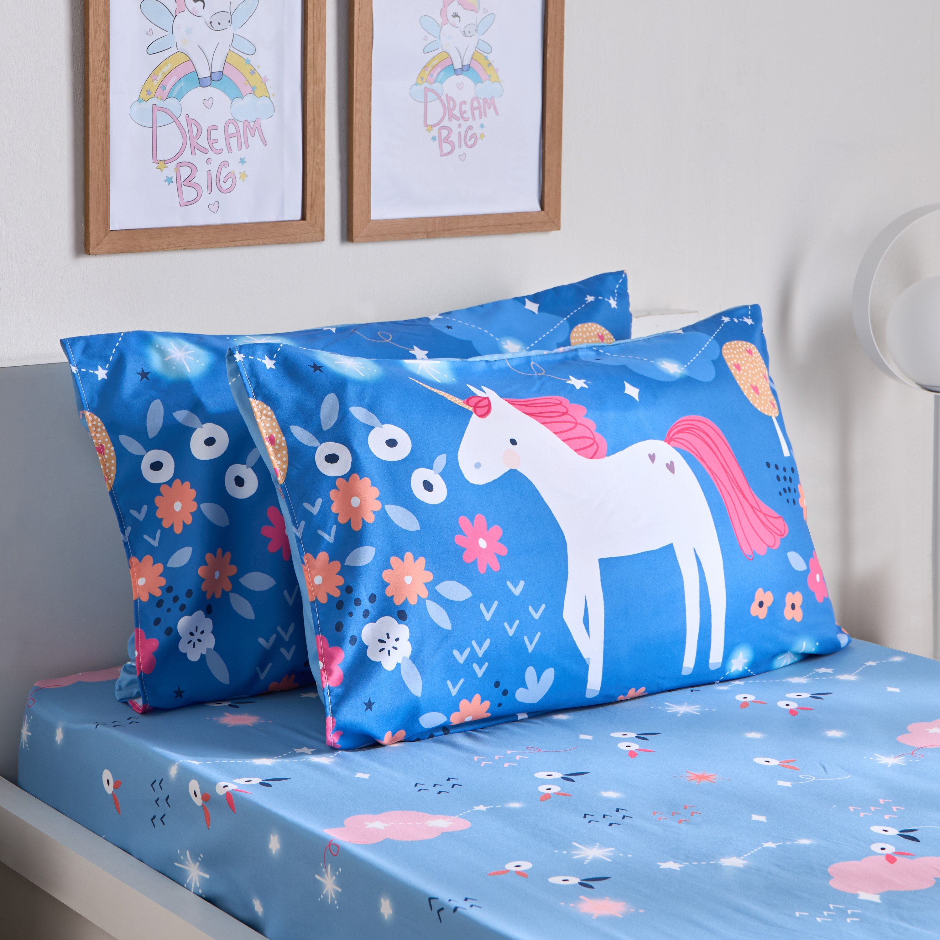 Ivy Meadows 2-Piece Unicorn Microfibre Pillow Cover Set - 50x75 cm-hbxhomeware-hbxbedroom-image-1