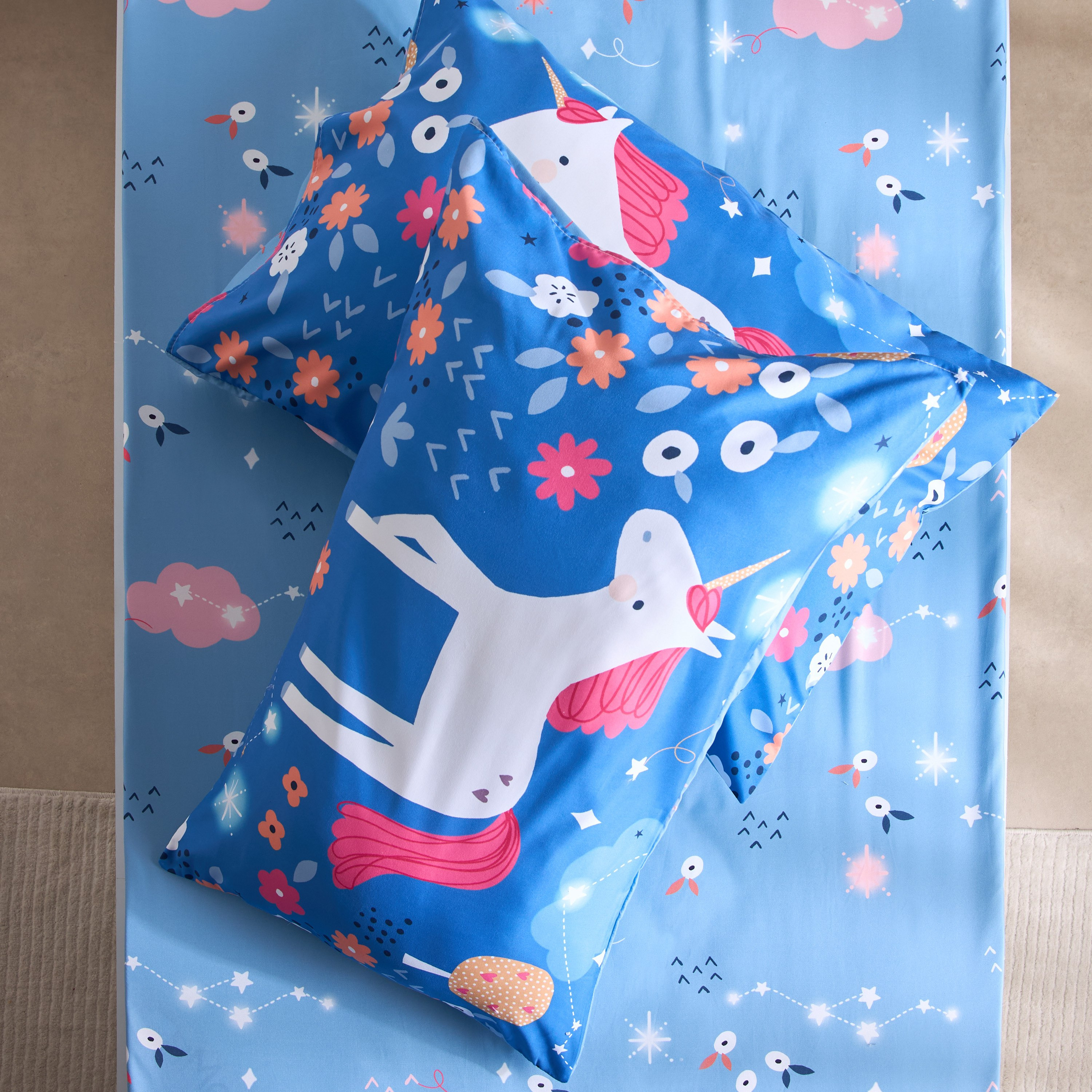 Ivy Meadows 2-Piece Unicorn Microfibre Pillow Cover Set - 50x75 cm-hbxhomeware-hbxbedroom-image-4