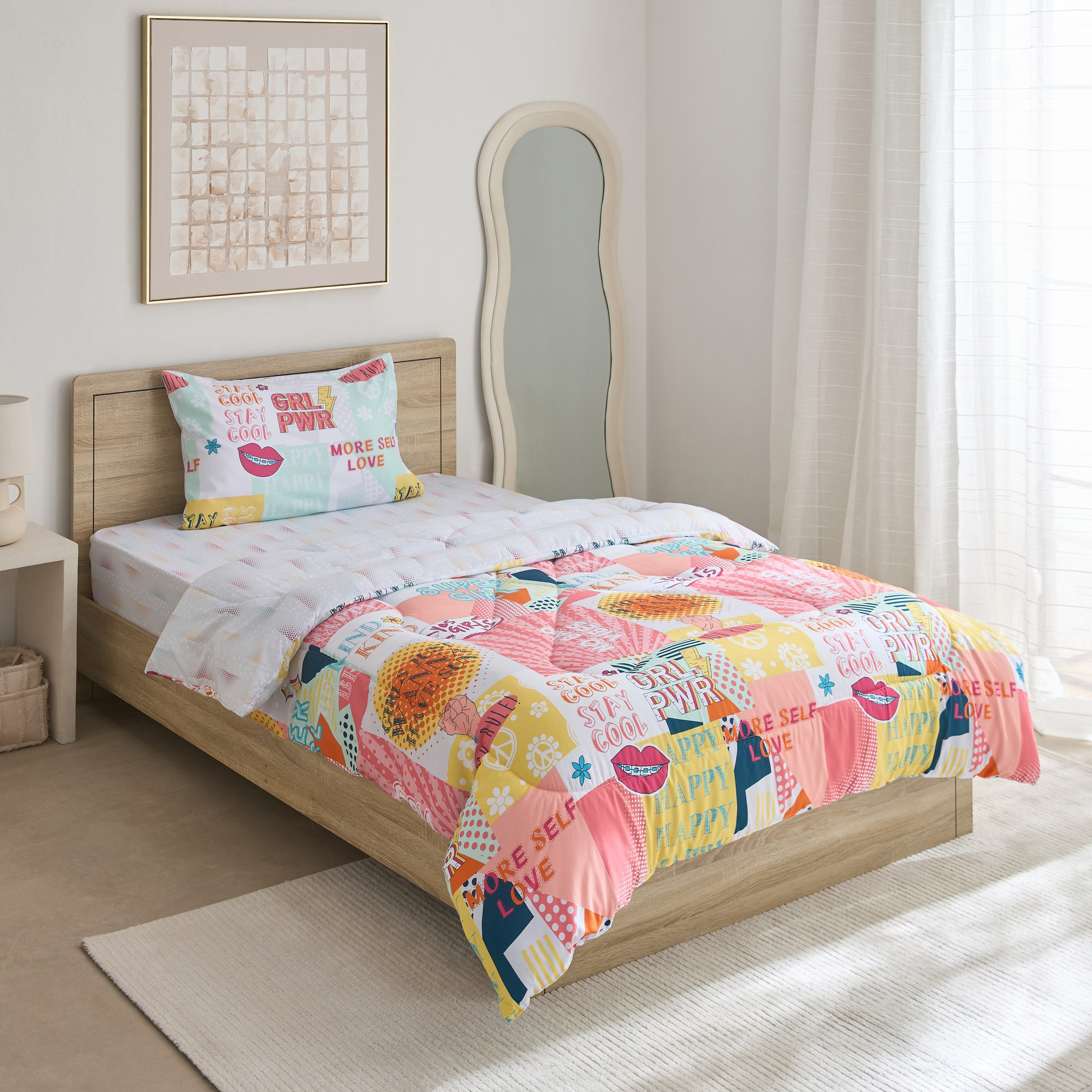 Ivy Sparkle and Shine 2-Piece Twin Microfibre Comforter Set - 160x220 cm-hbxhomeware-hbxbedroom-image-2