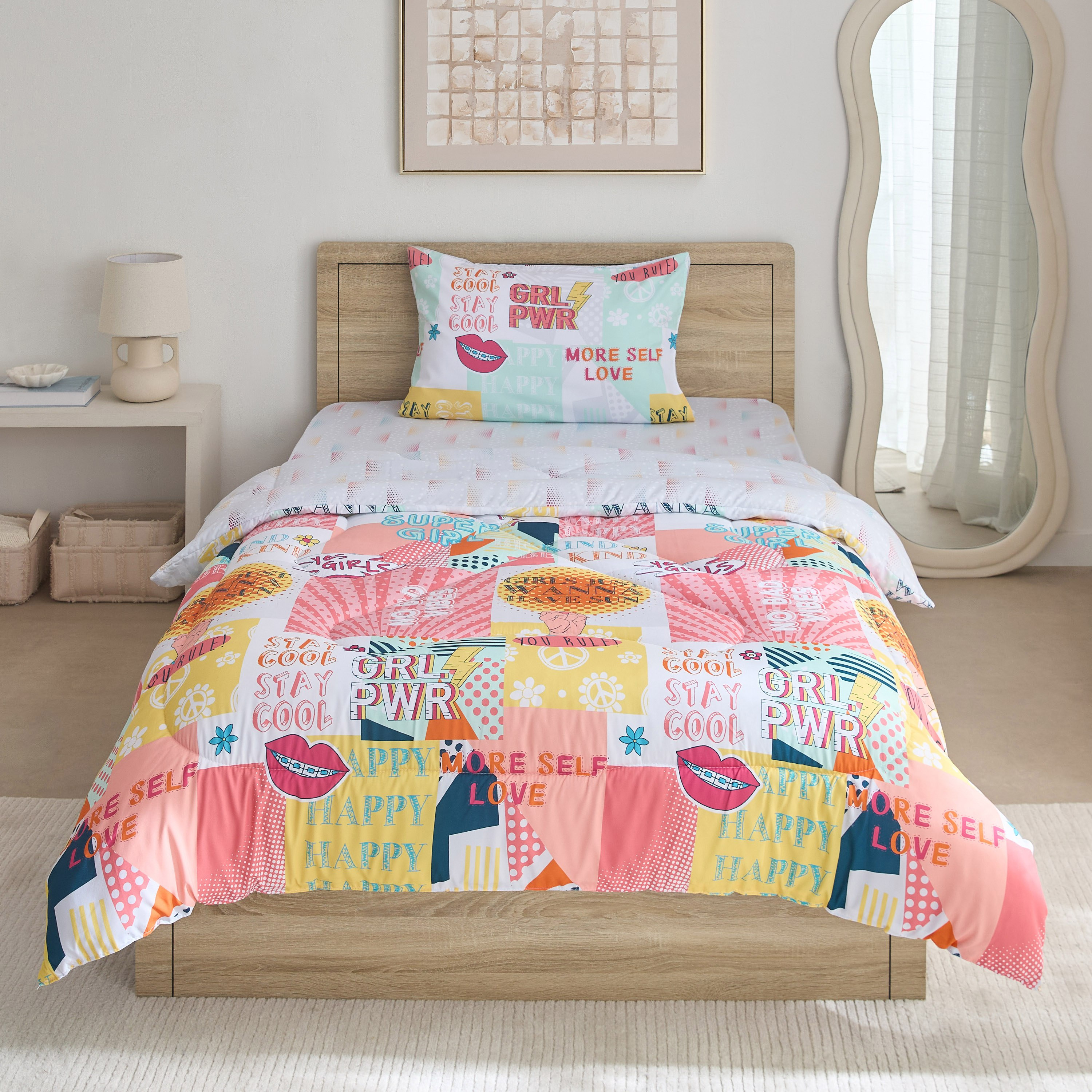Ivy Sparkle and Shine 2-Piece Twin Microfibre Comforter Set - 160x220 cm-hbxhomeware-hbxbedroom-image-3