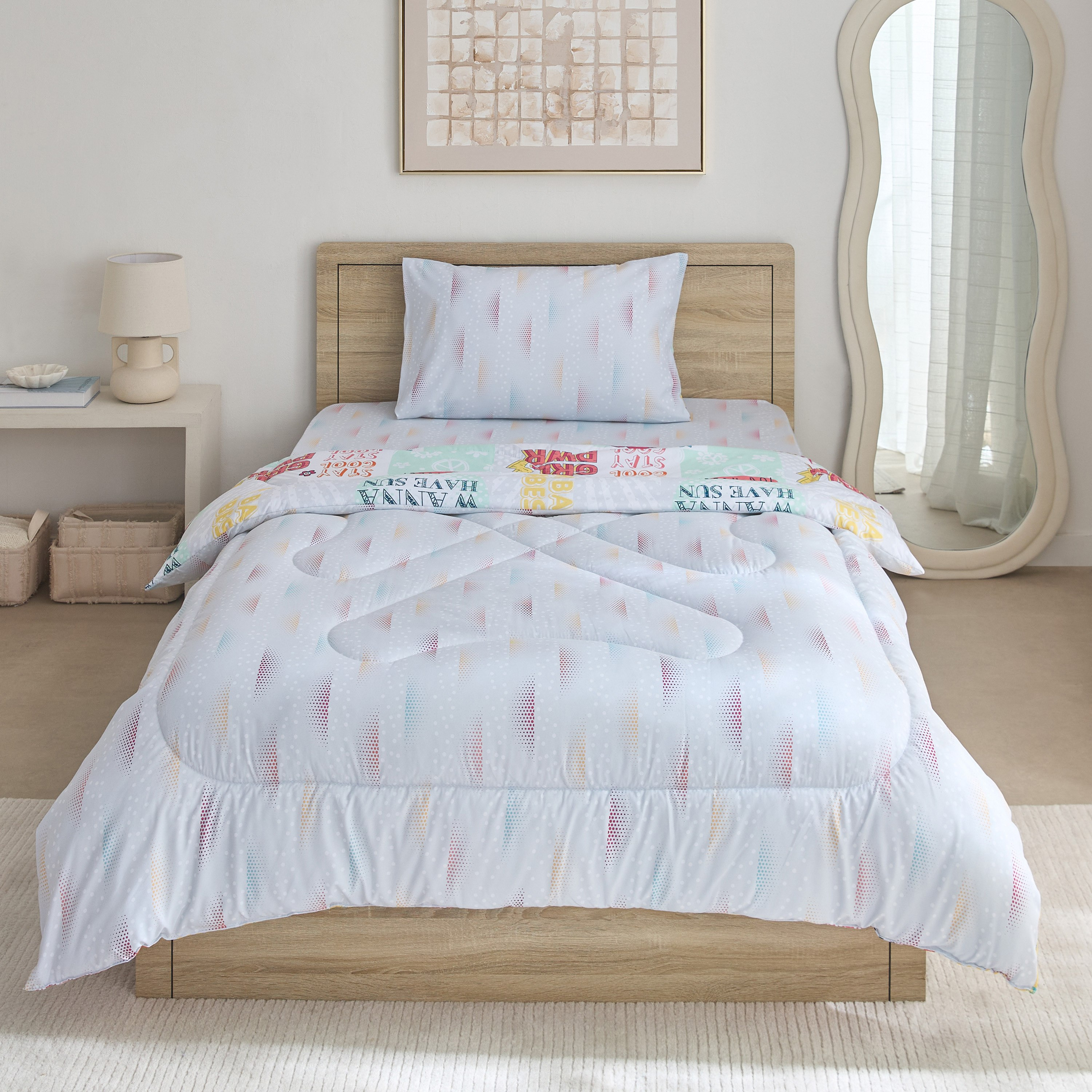 Ivy Sparkle and Shine 2-Piece Twin Microfibre Comforter Set - 160x220 cm-hbxhomeware-hbxbedroom-image-4