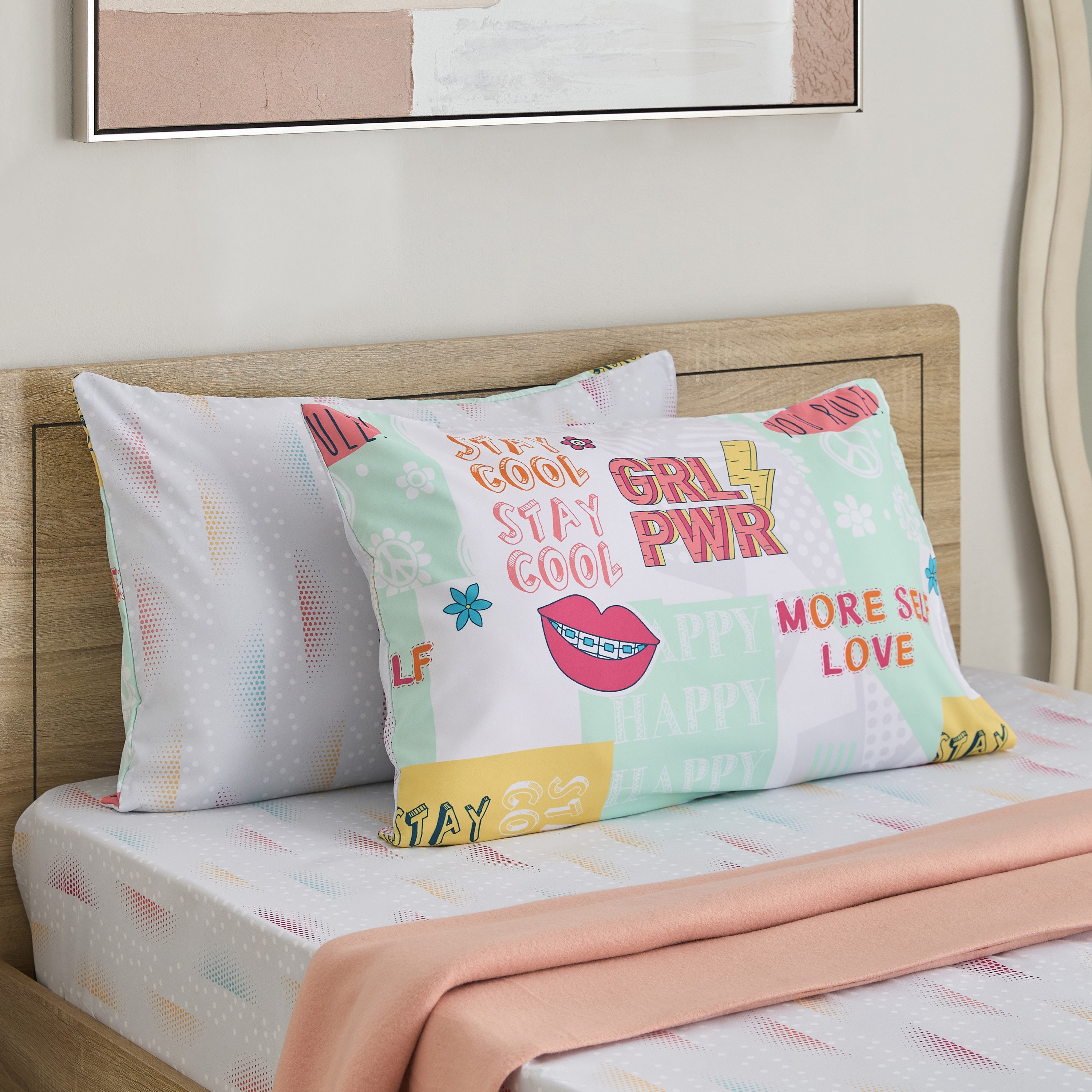 Ivy Sparkle and Shine 2-Piece Microfibre Pillow Cover Set - 50x75 cm-hbxhomeware-hbxbedroom-image-1