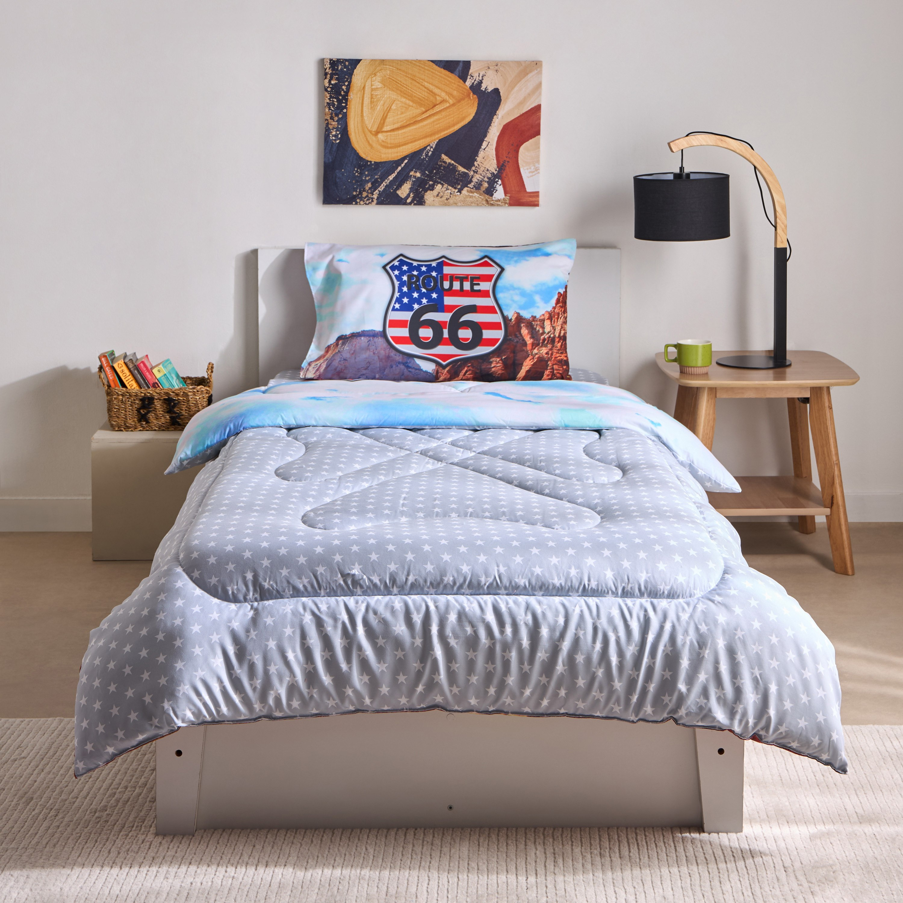 Gaming Biker 2-Piece Single Microfibre Comforter Set - 135x220 cm-hbxhomeware-hbxbedroom-image-4