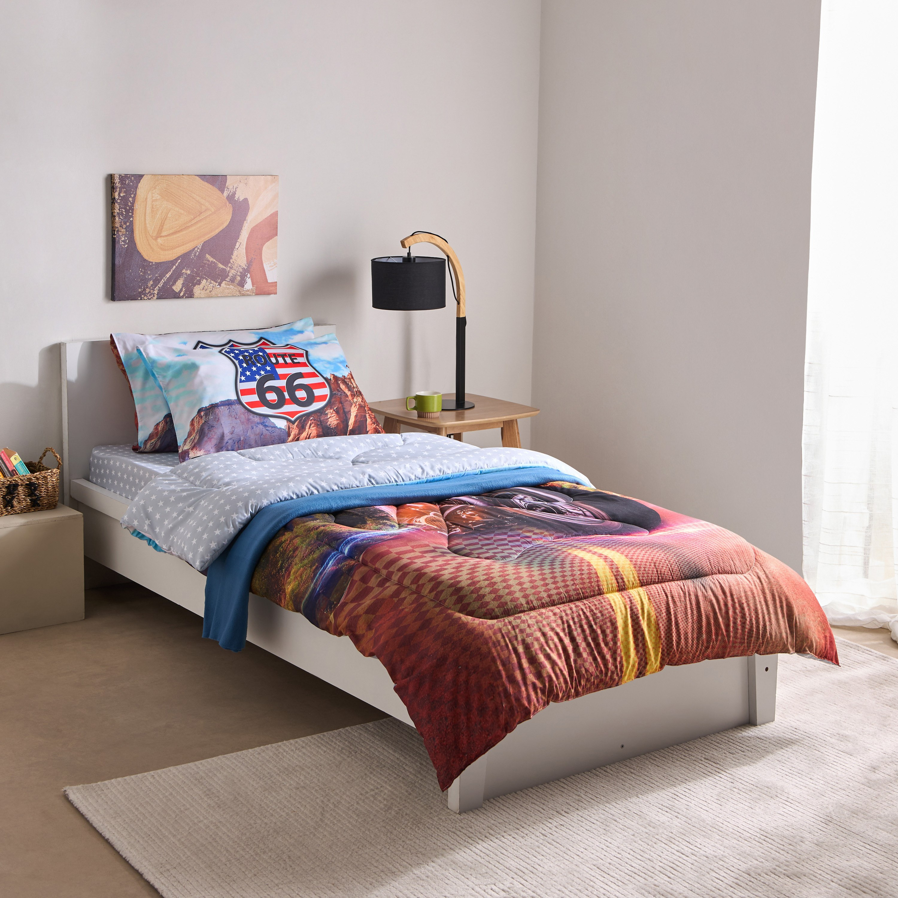 Gaming Biker 2-Piece Single Microfibre Comforter Set - 135x220 cm-hbxhomeware-hbxbedroom-image-9