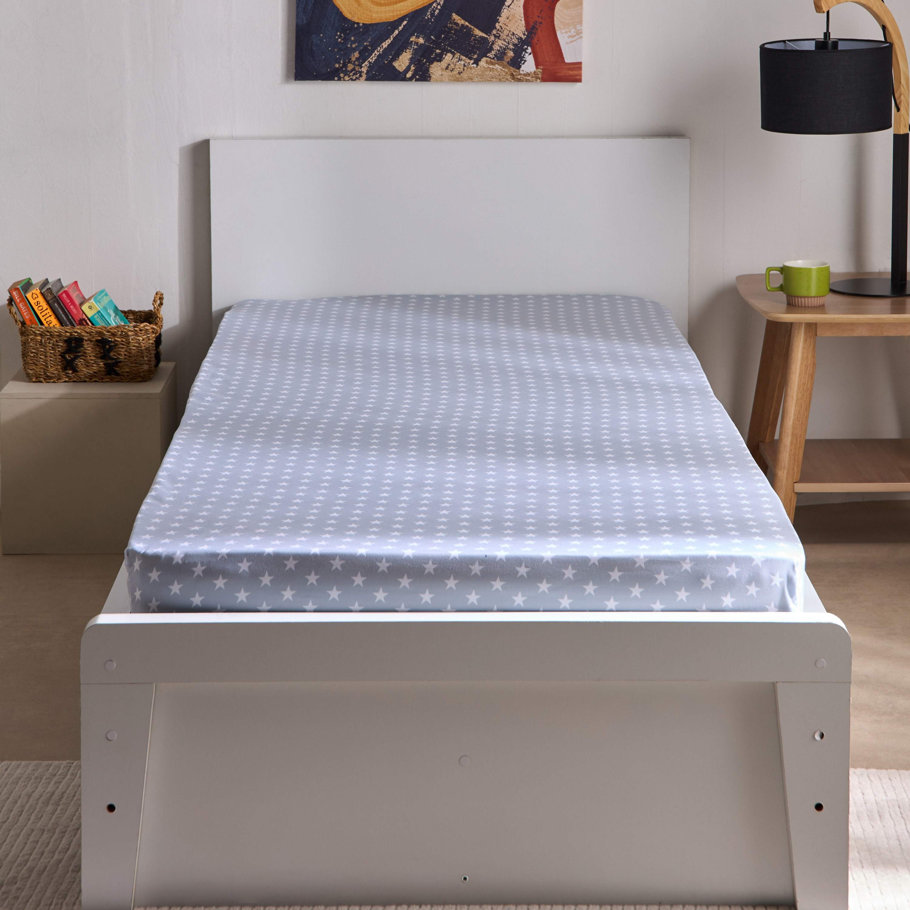 شرشف مطاطي فردي من الألياف الدقيقة بطبعات راكب درجات نارية - 90x200x25 سم-hbxhomeware-hbxbedroom-image-3