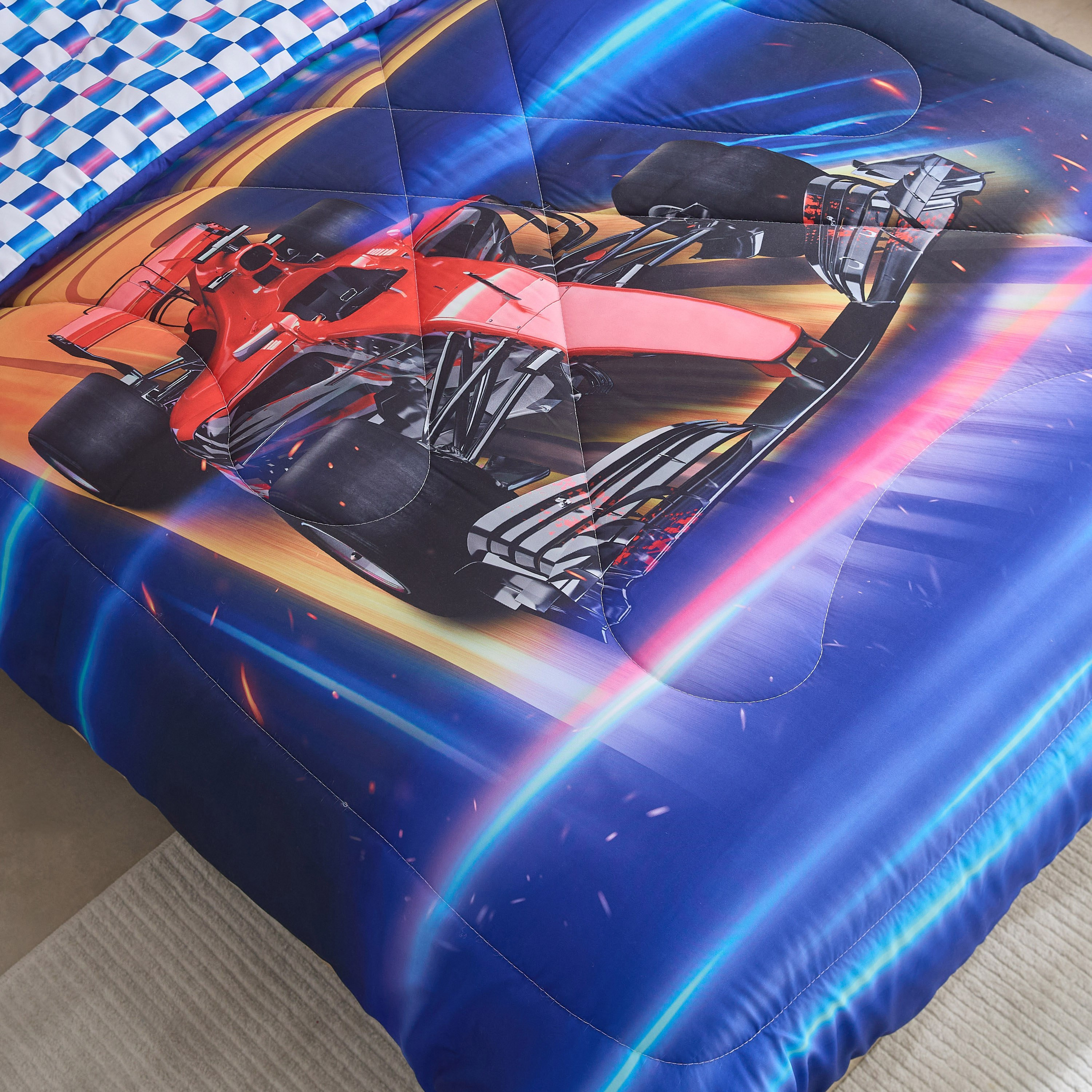 Gaming Racer 2-Piece Twin Microfibre Comforter Set - 160x220 cm-hbxhomeware-hbxbedroom-image-5