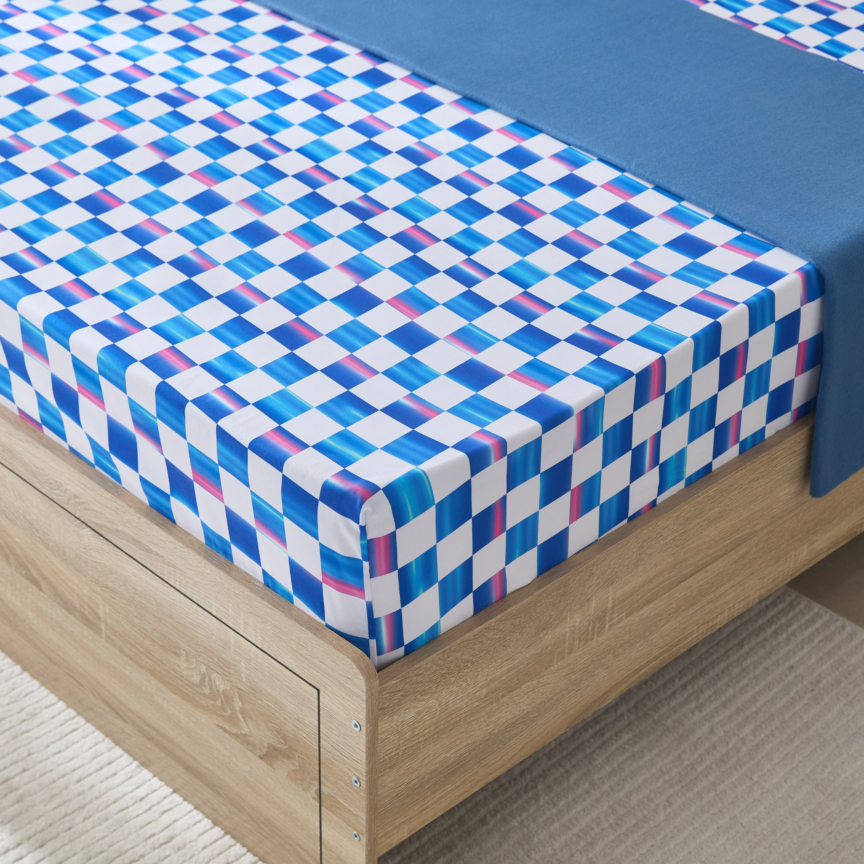 Gaming Racer Twin Microfibre Fitted Sheet - 120x200+25 cm-hbxhomeware-hbxbedroom-image-1