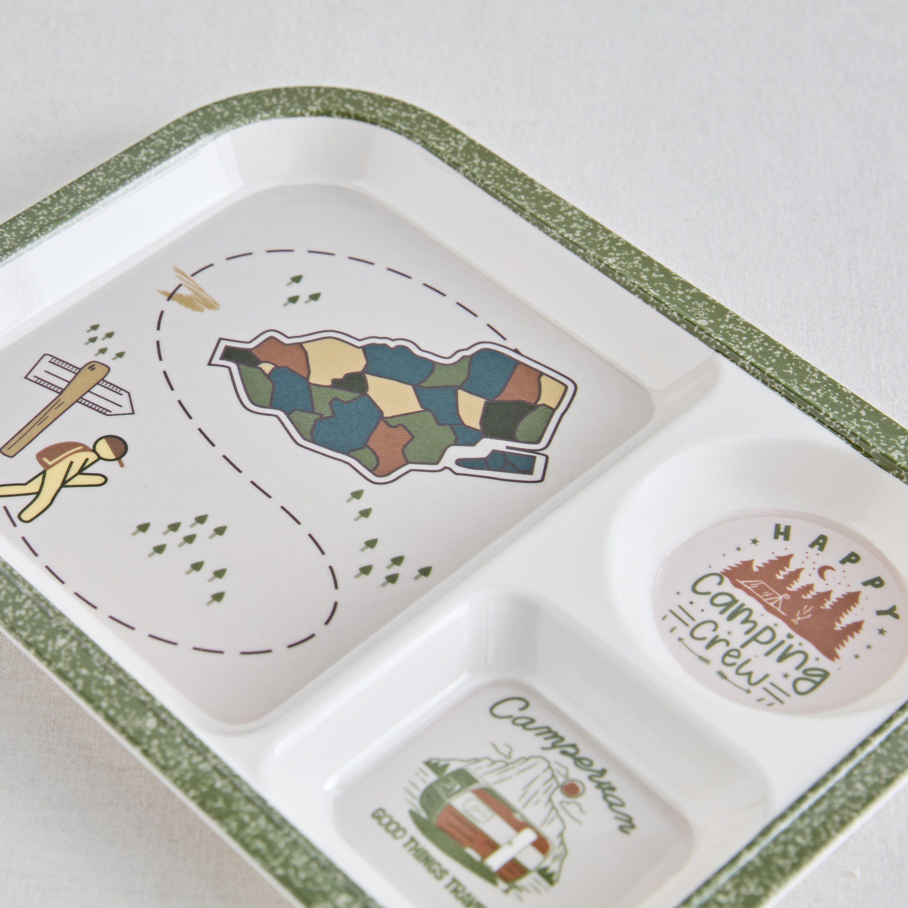 صحن تقسيم ميلامين ترينتي من جوي أدفنشرر - 28x21 سم-hbxhomeware-hbxkidsandyouth-image-3