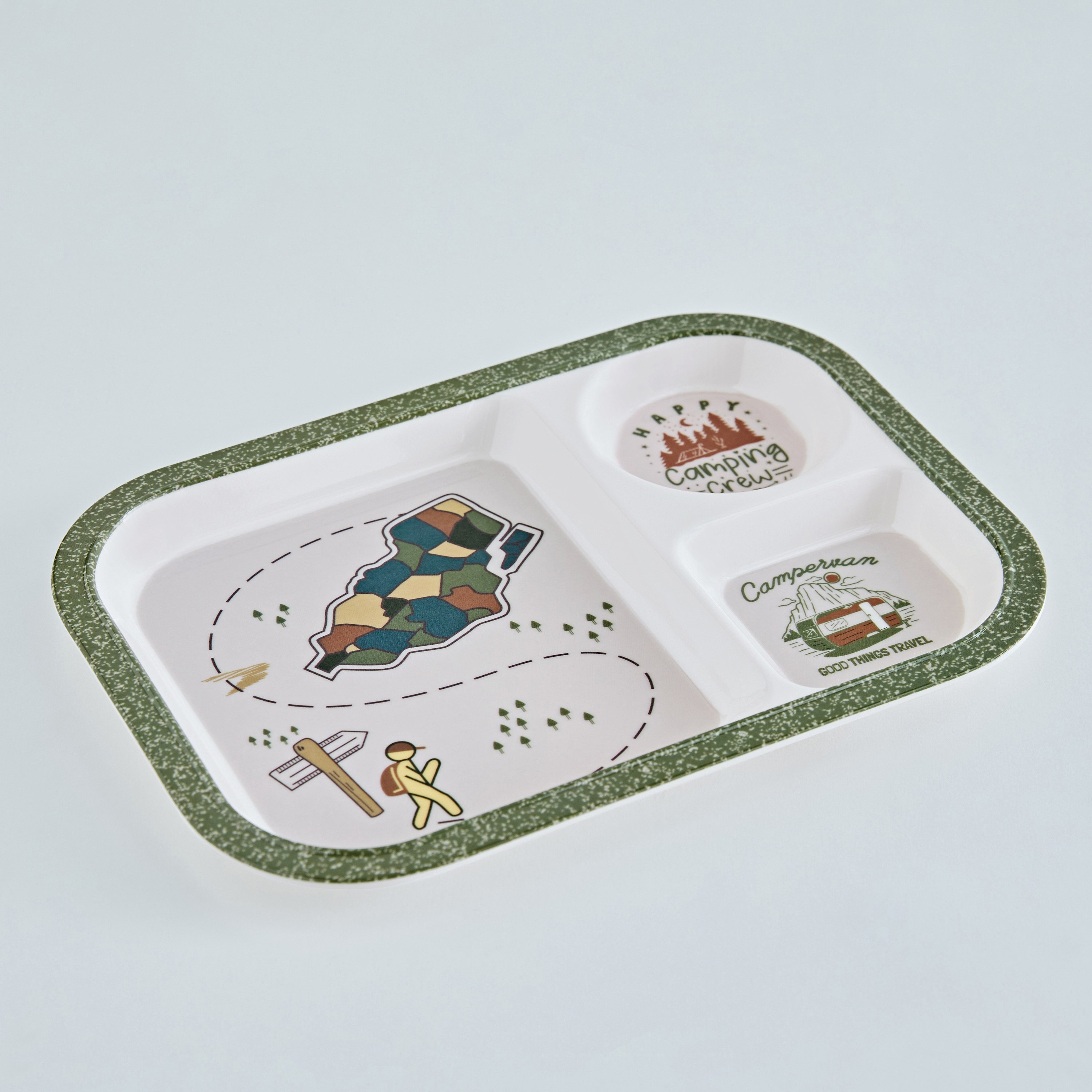 صحن تقسيم ميلامين ترينتي من جوي أدفنشرر - 28x21 سم-hbxhomeware-hbxkidsandyouth-image-5