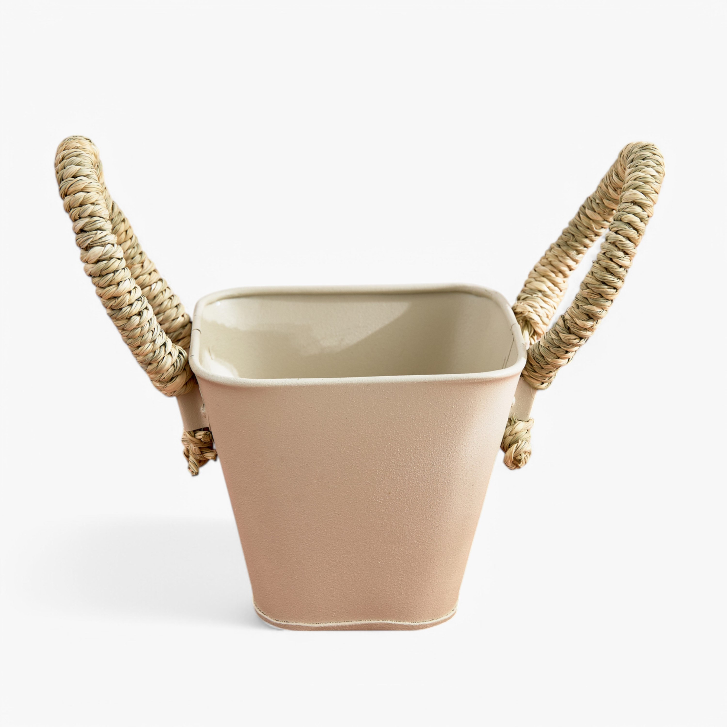 سلة نباتات معدن بمقابض من بيلا - 13x13x11 سم-hbxhomeware-hbxdecorandfurnishings-image-5