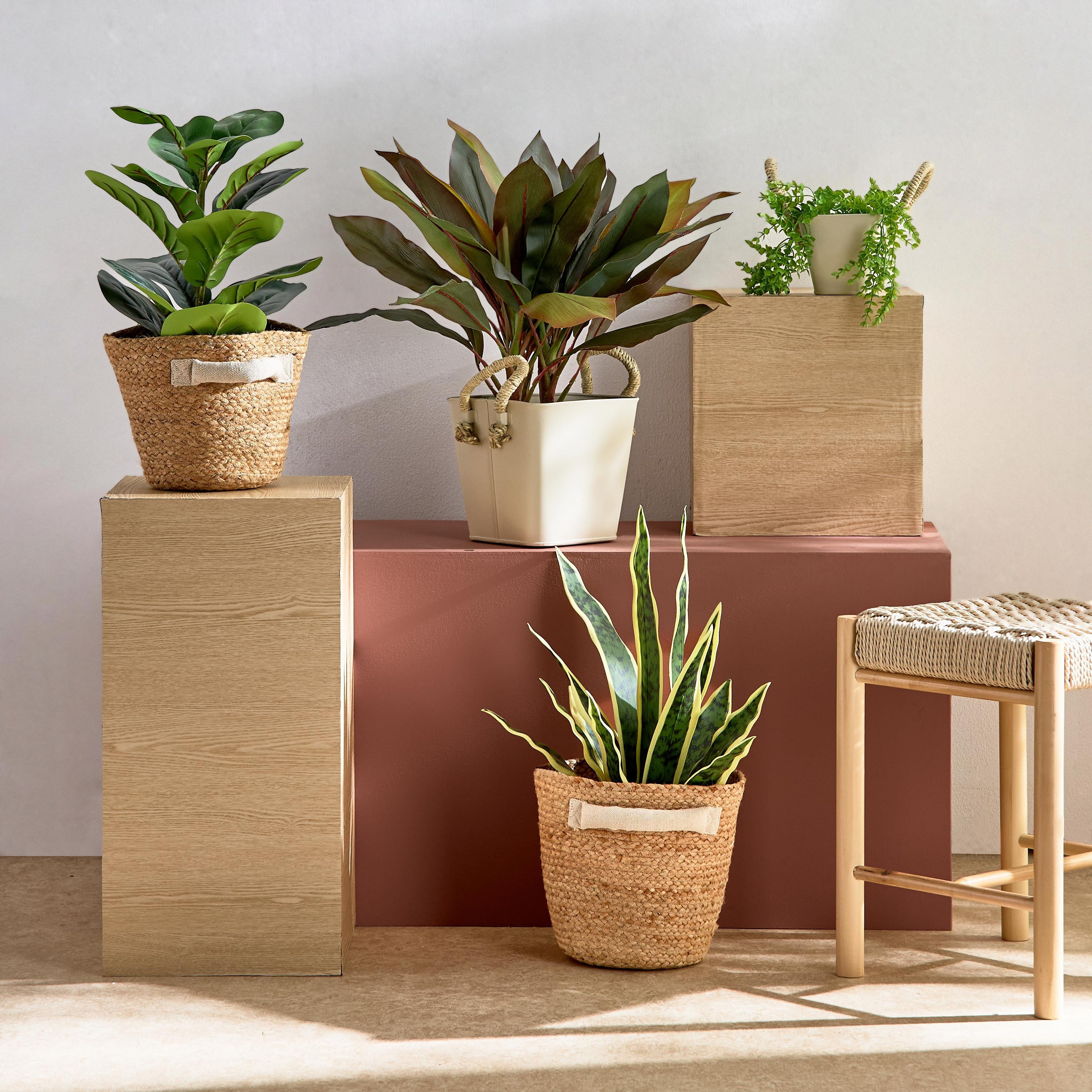 Bella Jute Mora Pot Cover with Juco Handle - 21x21x19 cm-hbxhomeware-hbxdecorandfurnishings-image-4