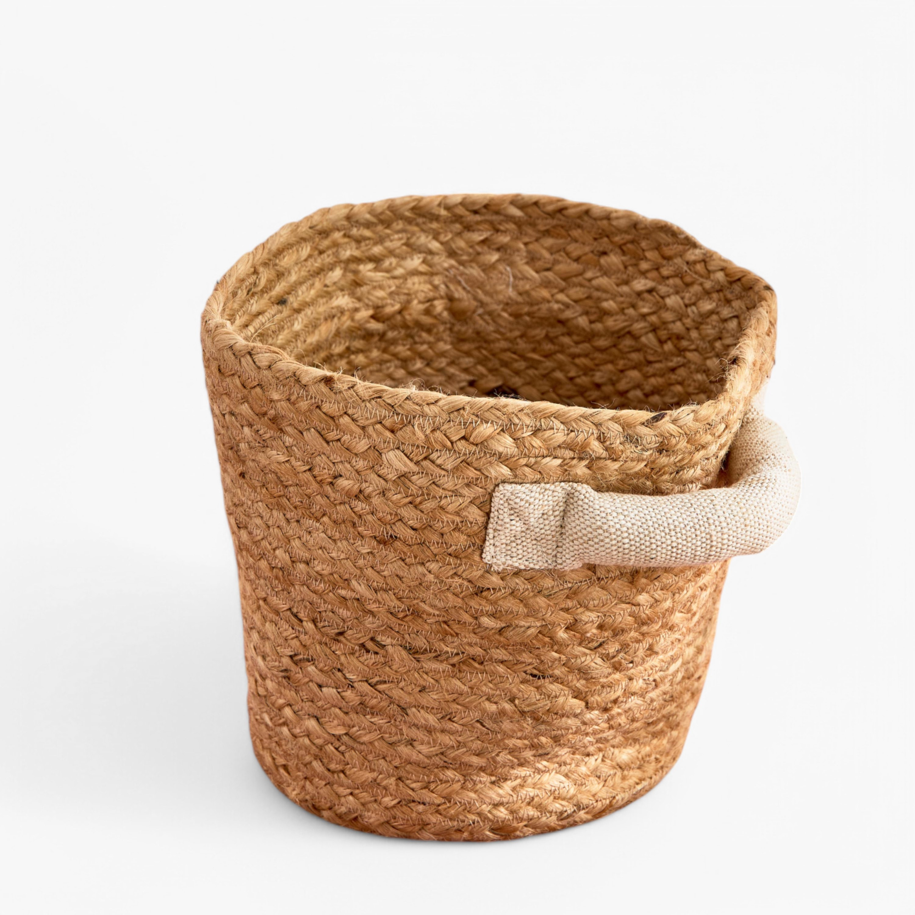 Bella Jute Mora Pot Cover with Juco Handle - 21x21x19 cm-hbxhomeware-hbxdecorandfurnishings-image-6