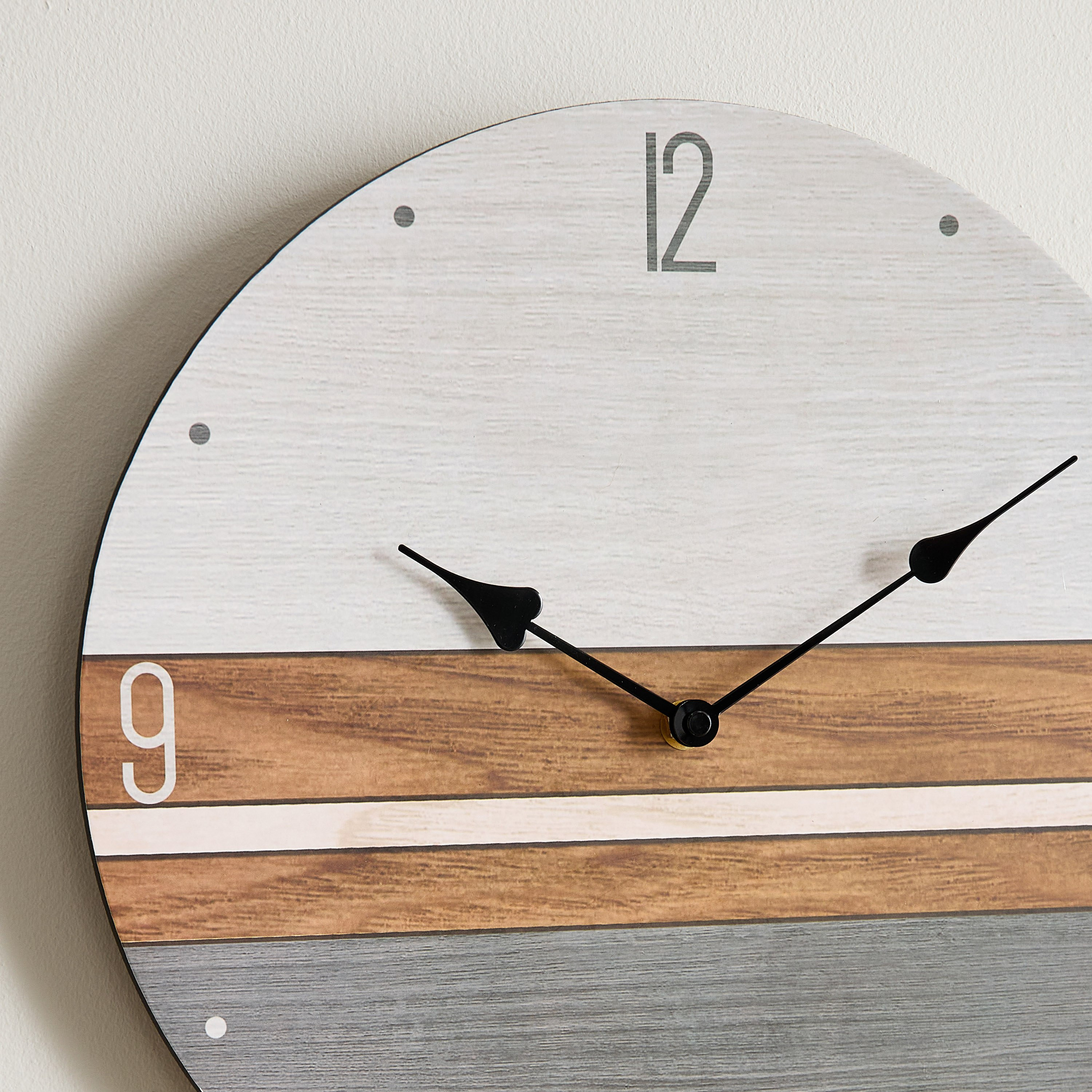 ساعة حائط خشبية من إمير - 34x34x4.5 سم-hbxdiningroom-decorandaccessories-clocks-image-3