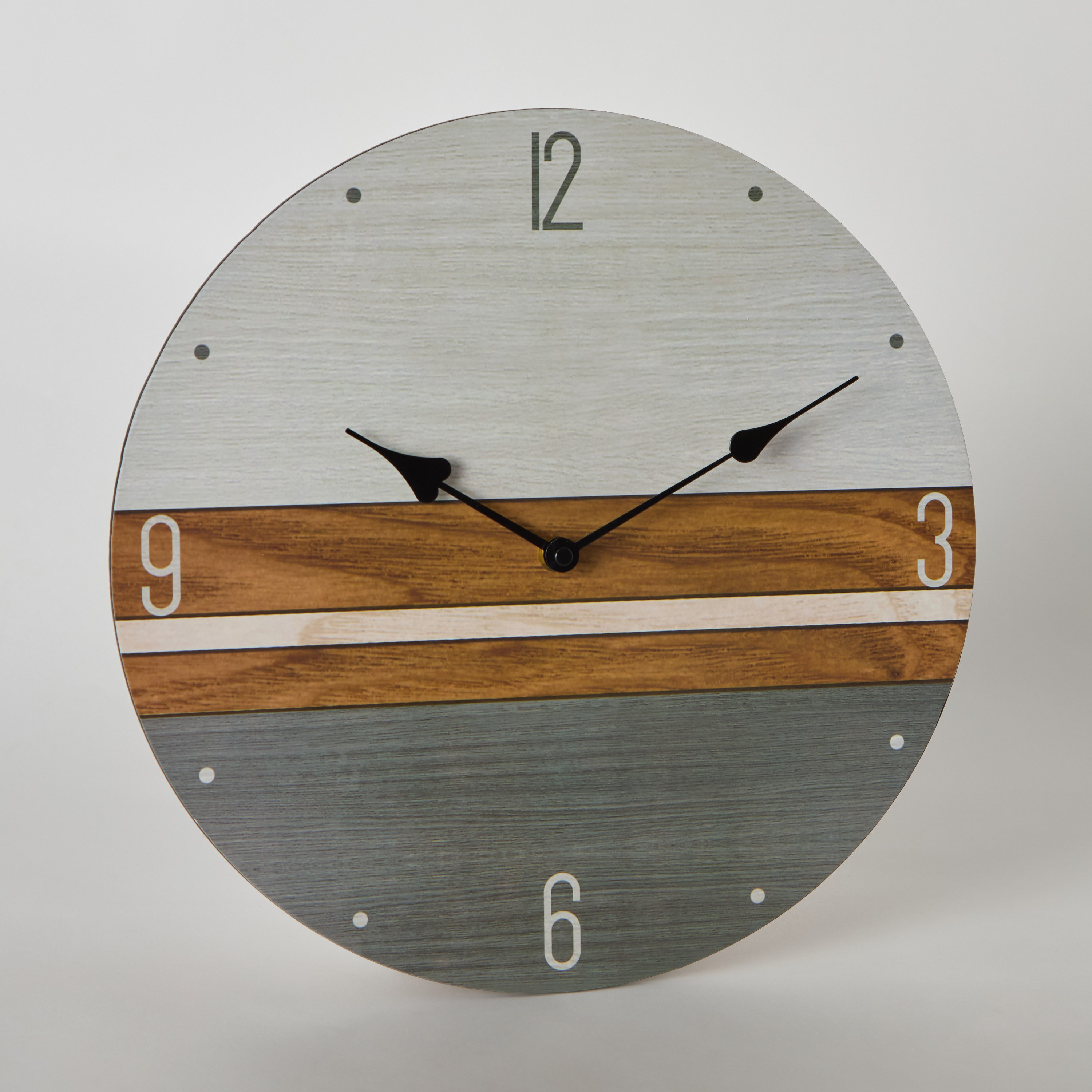 ساعة حائط خشبية من إمير - 34x34x4.5 سم-hbxdiningroom-decorandaccessories-clocks-image-5