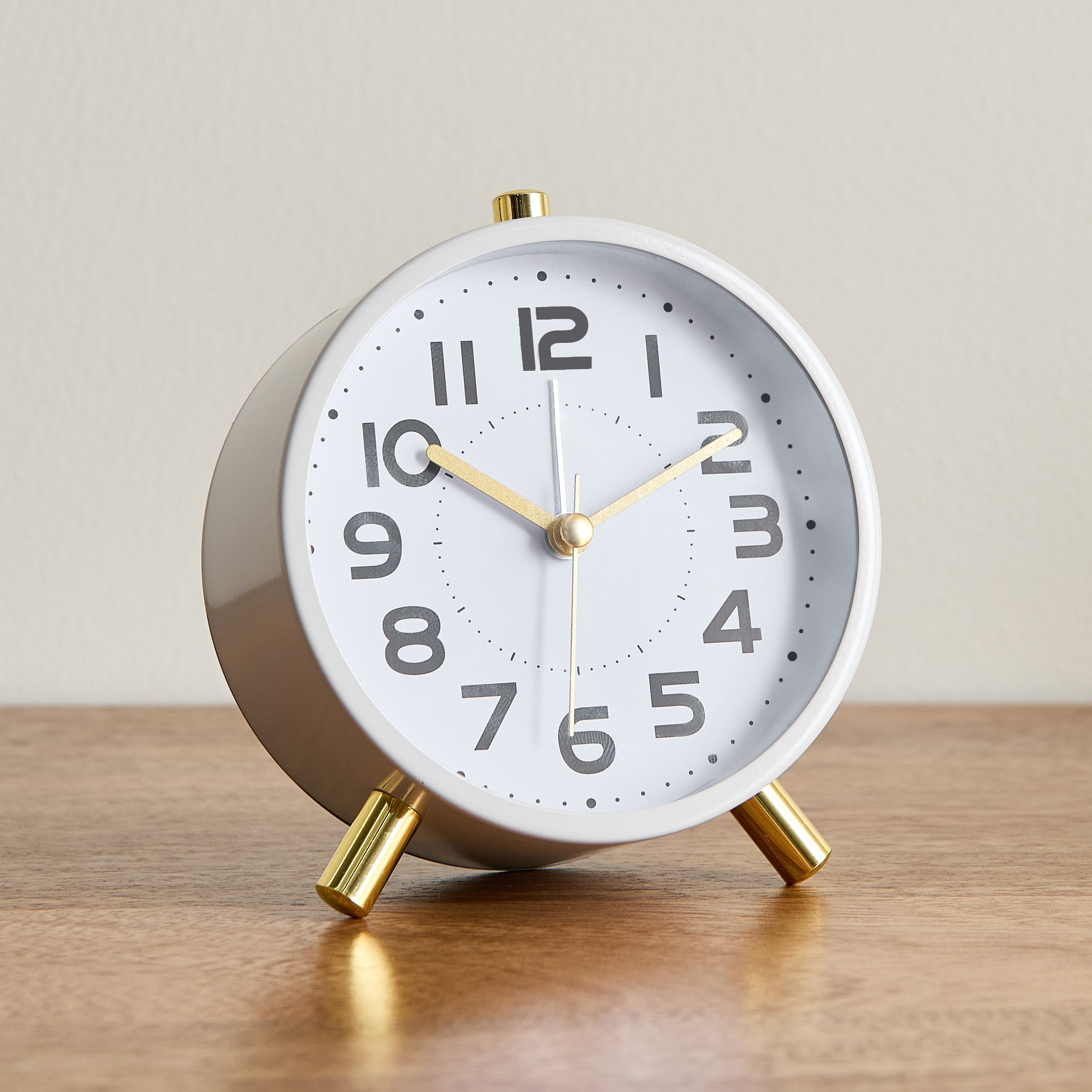 منبه طاولة معدني مع ضوء ليلي من إمير - 11x5.5x12 سم-hbxdiningroom-decorandaccessories-clocks-image-1