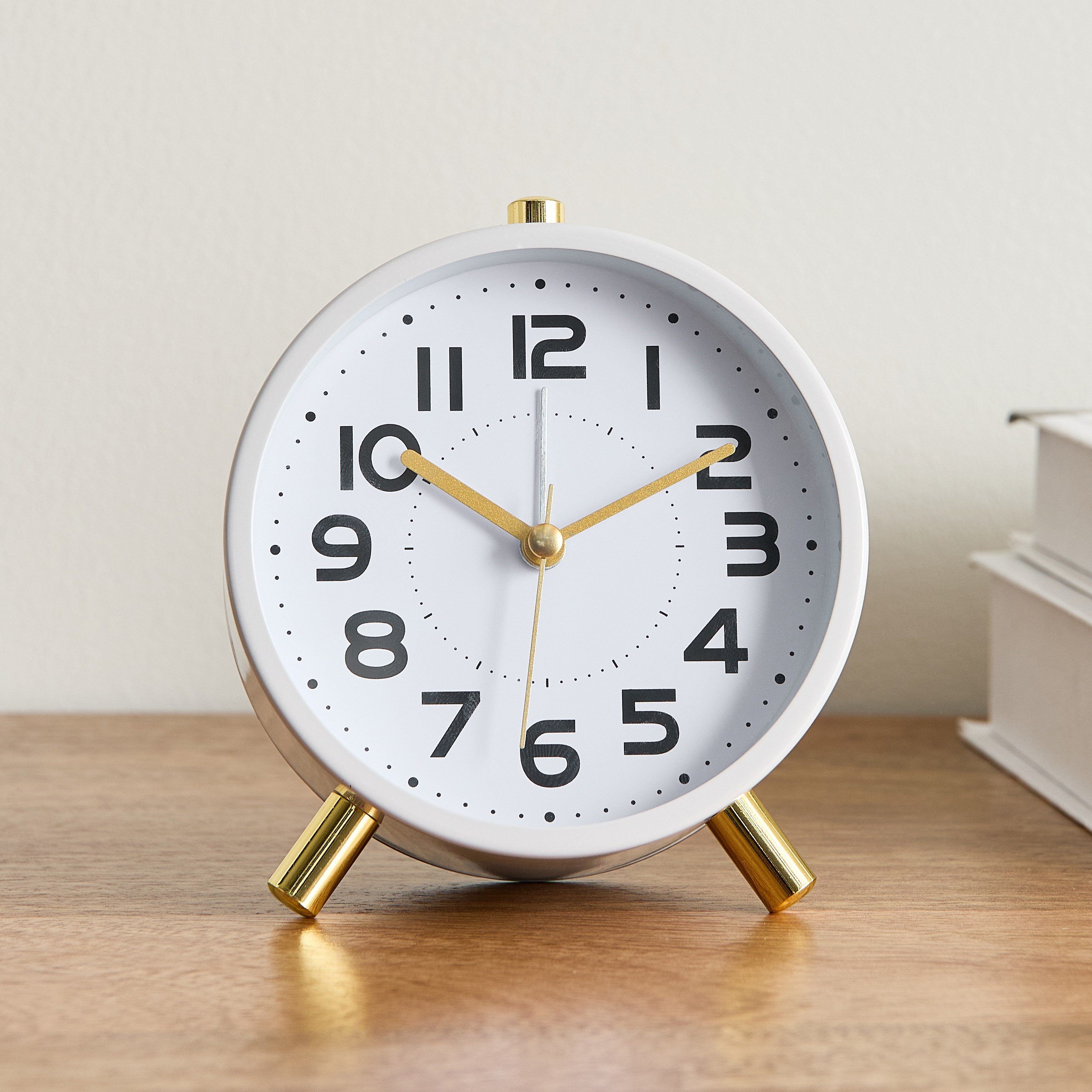 منبه طاولة معدني مع ضوء ليلي من إمير - 11x5.5x12 سم-hbxdiningroom-decorandaccessories-clocks-image-2