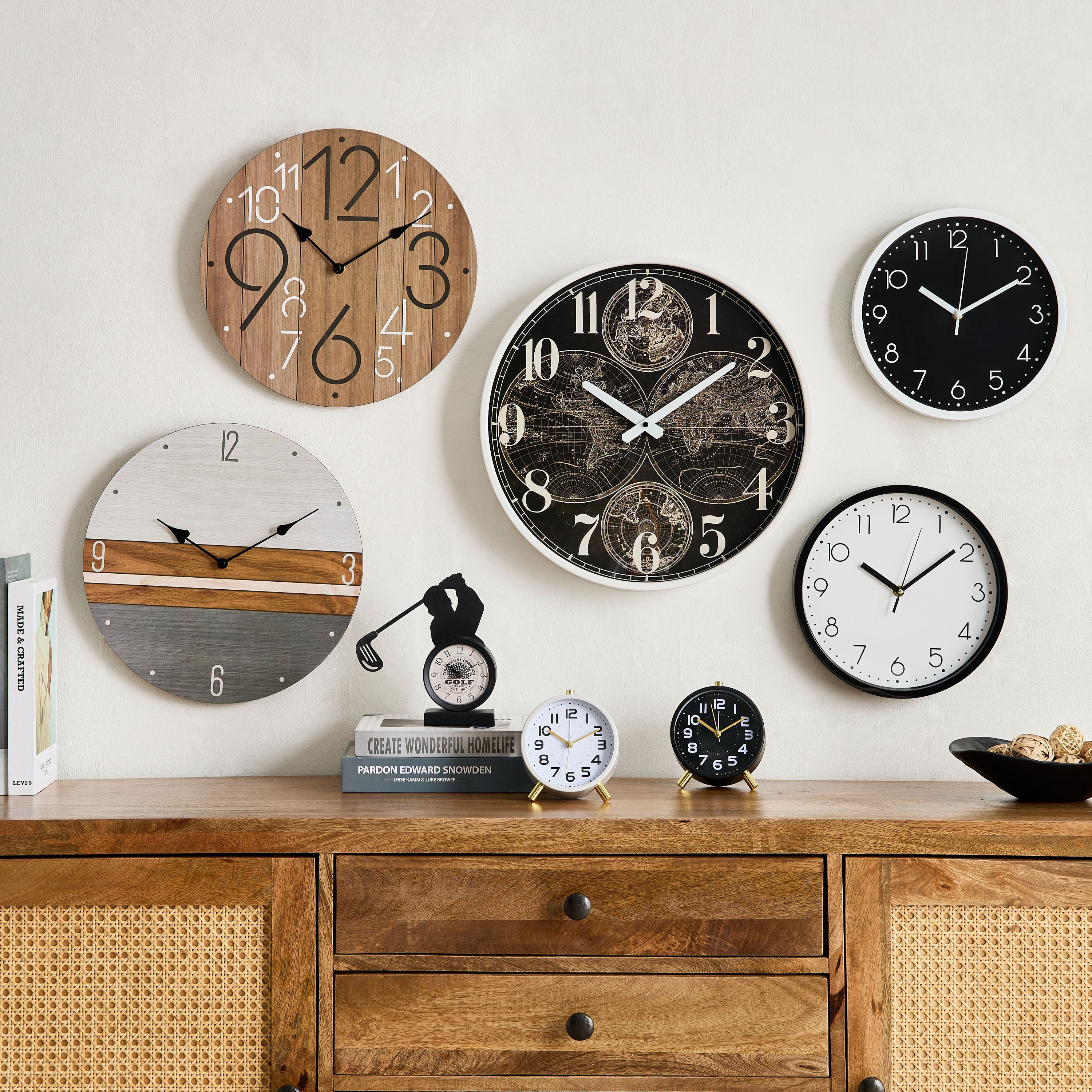 منبه طاولة معدني مع ضوء ليلي من إمير - 11x5.5x12 سم-hbxdiningroom-decorandaccessories-clocks-image-5