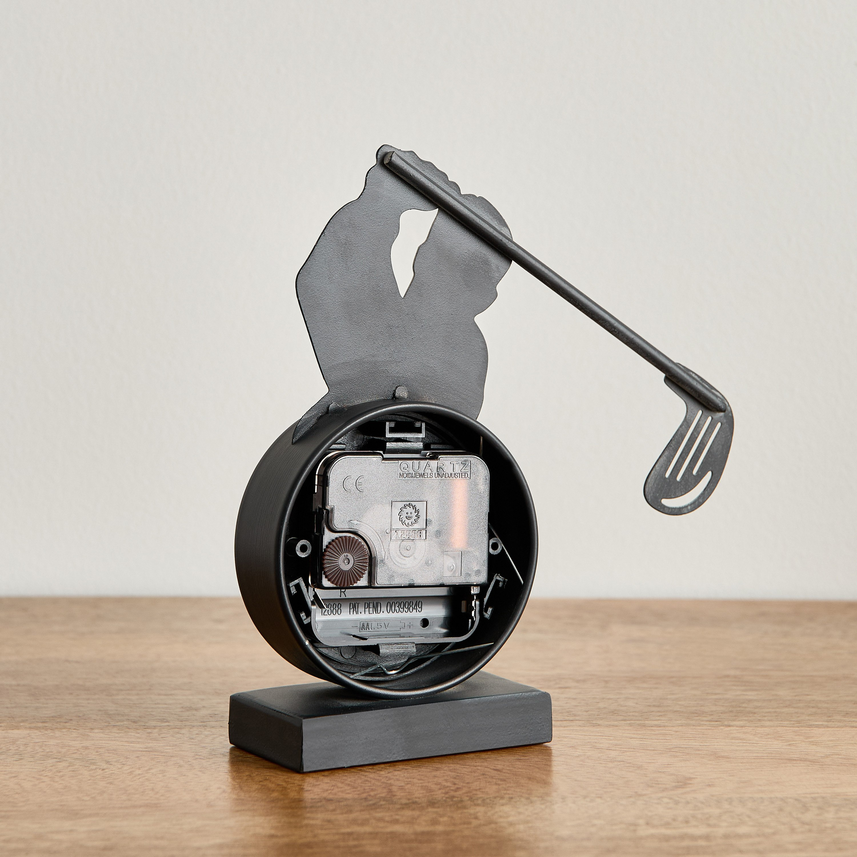 Emir Golf Metal Table Clock - 17x5x17.8 cm-hbxdiningroom-decorandaccessories-clocks-image-3