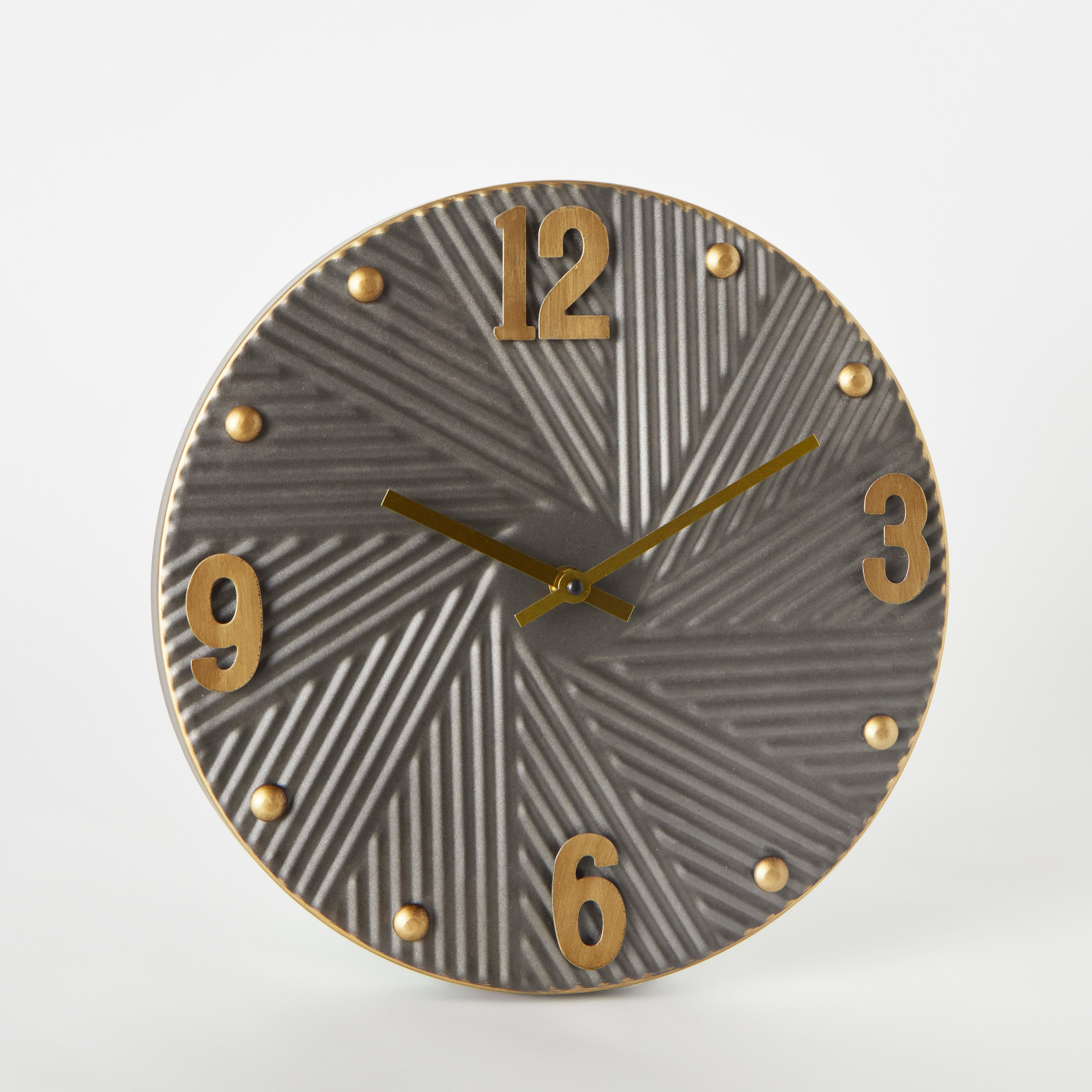 ساعة حائط معدنية من إمير - 30x4x30 سم-hbxdiningroom-decorandaccessories-clocks-image-5