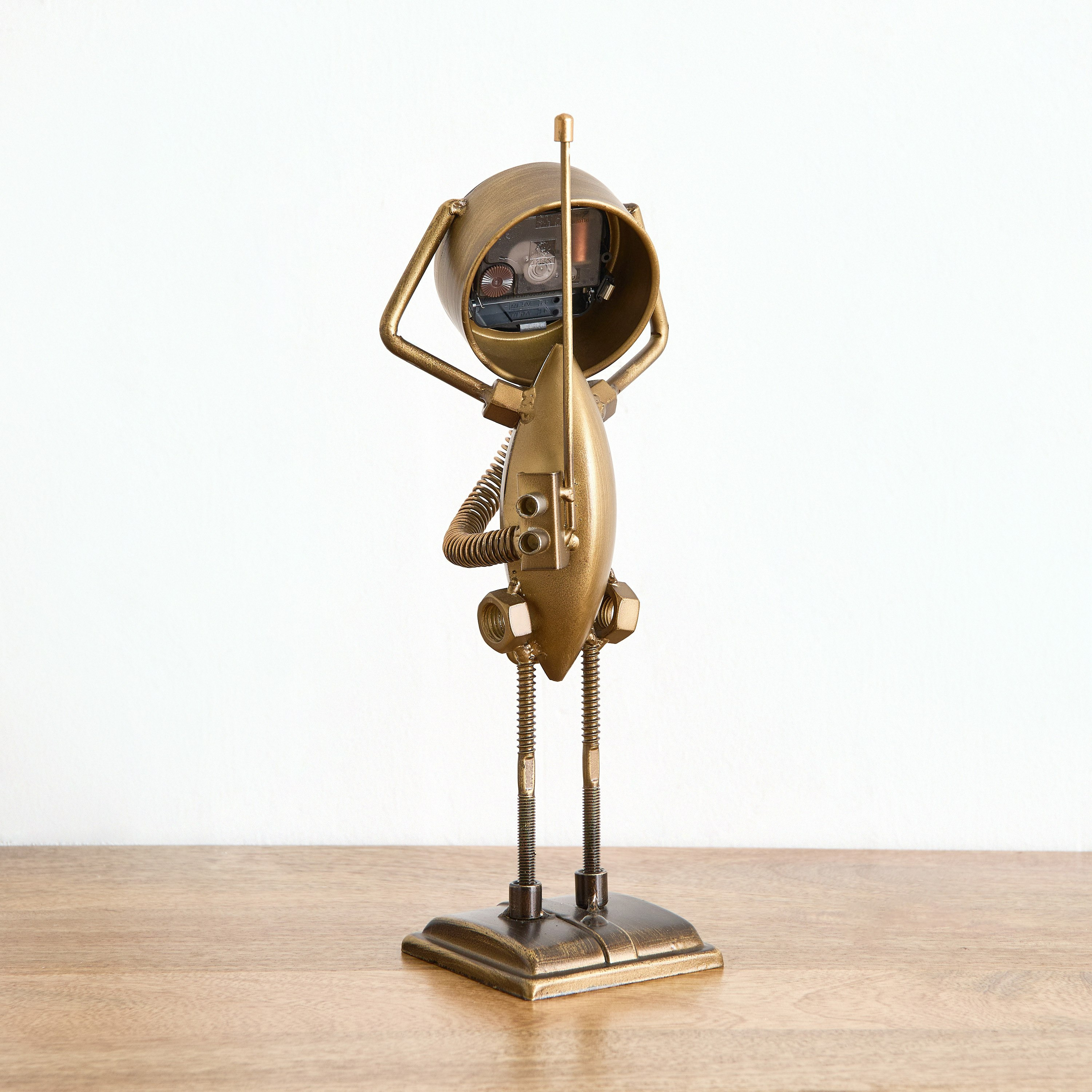 Emir Metal Vintage Table Clock - 14x12x35 cm-hbxdiningroom-decorandaccessories-clocks-image-3