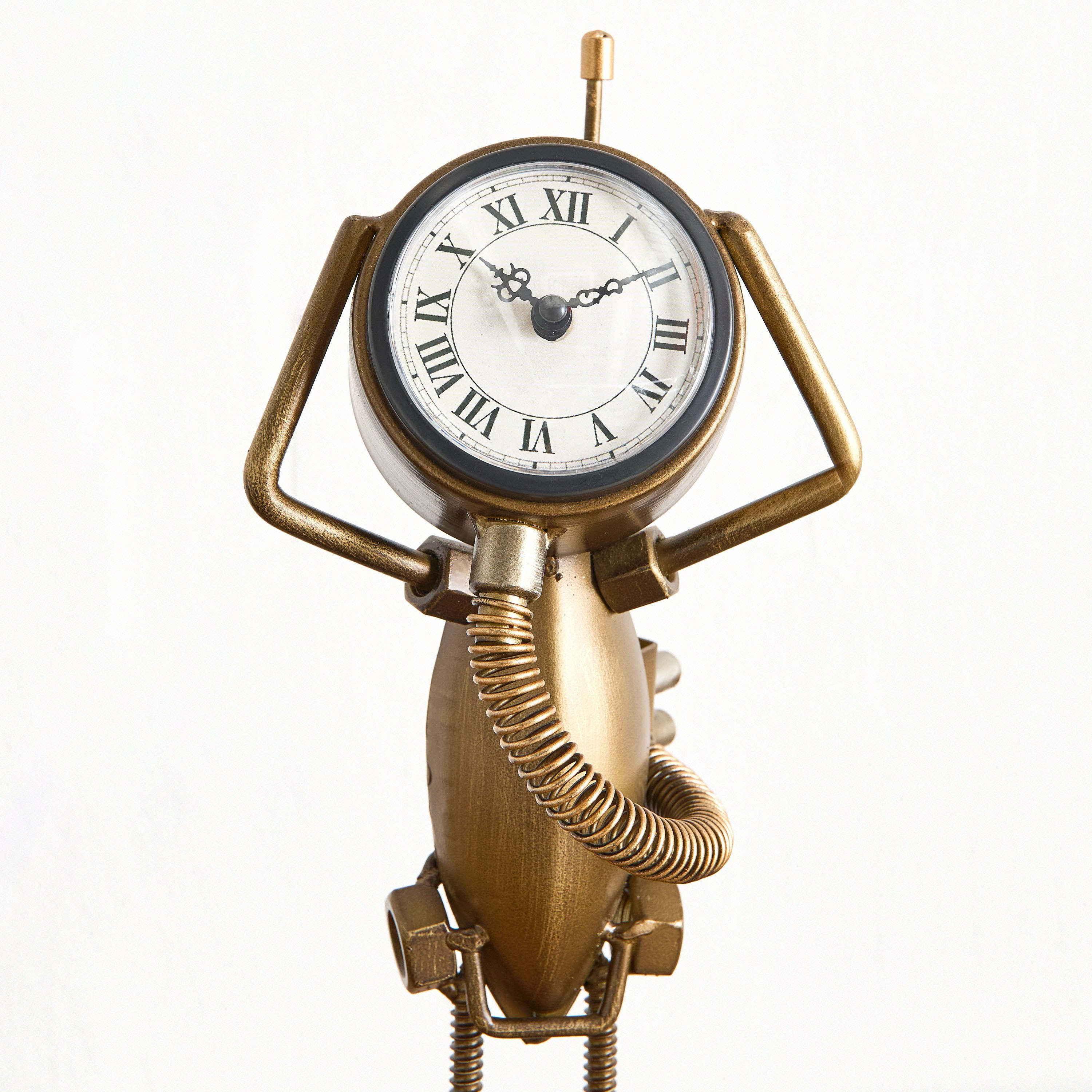 Emir Metal Vintage Table Clock - 14x12x35 cm-hbxdiningroom-decorandaccessories-clocks-image-4