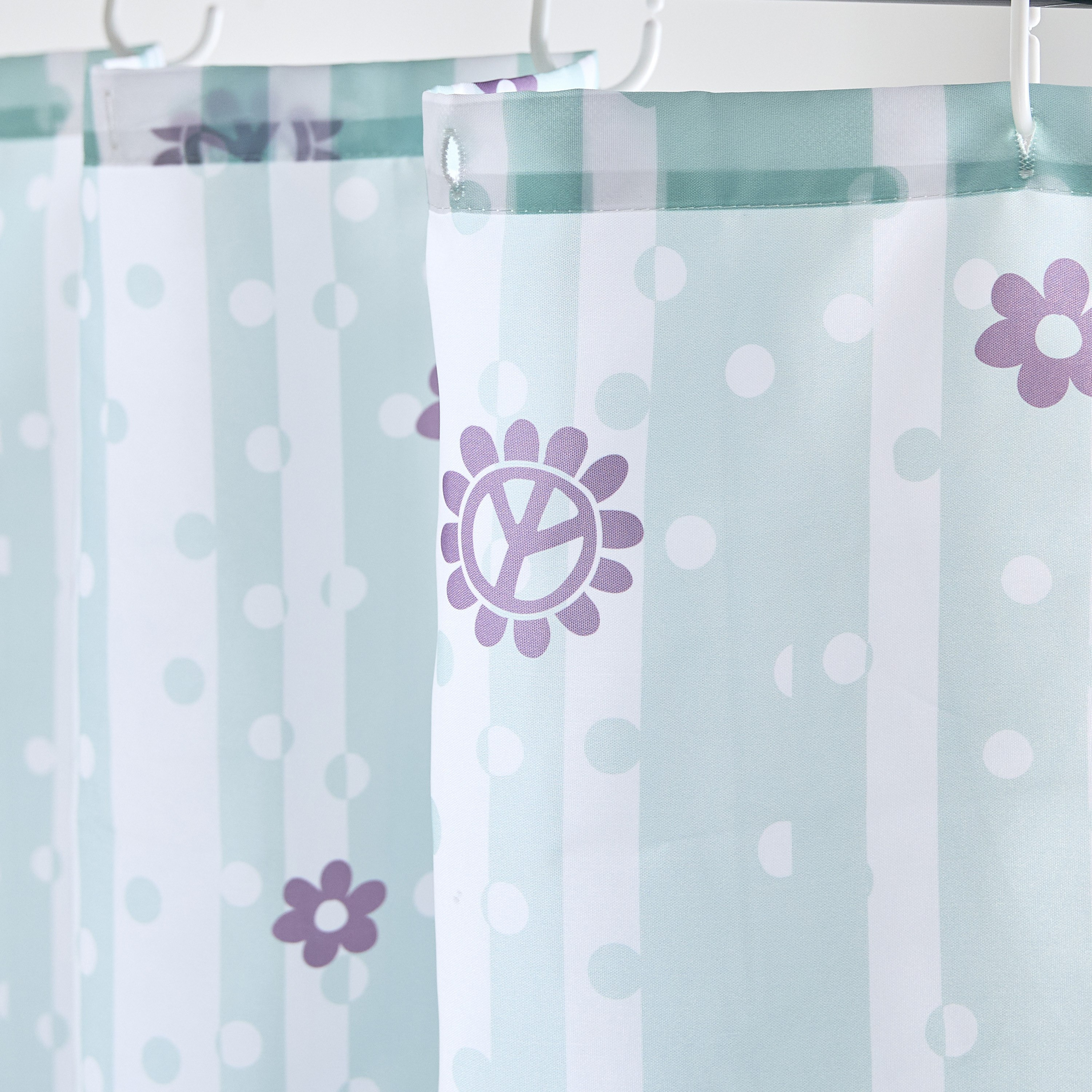 Ivy Meadows 90 GSM Gemini Shower Curtain - 180x180 cm-hbxhomeware-hbxkidsandyouth-image-2