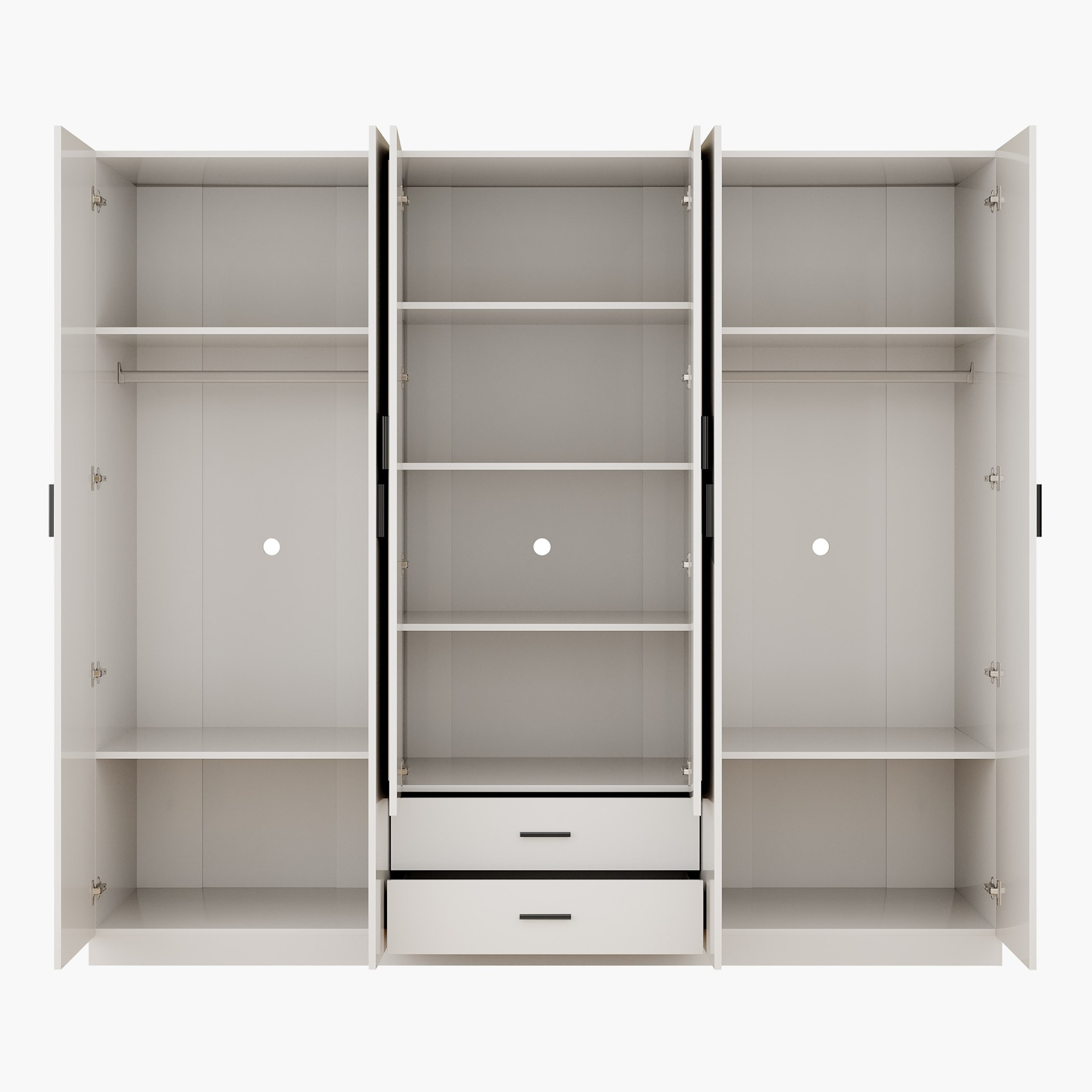 خزانة ملابس بـ 6 أبواب ودرجين ومرايا من مارويل-hbxfurniture-wardrobes-image-6