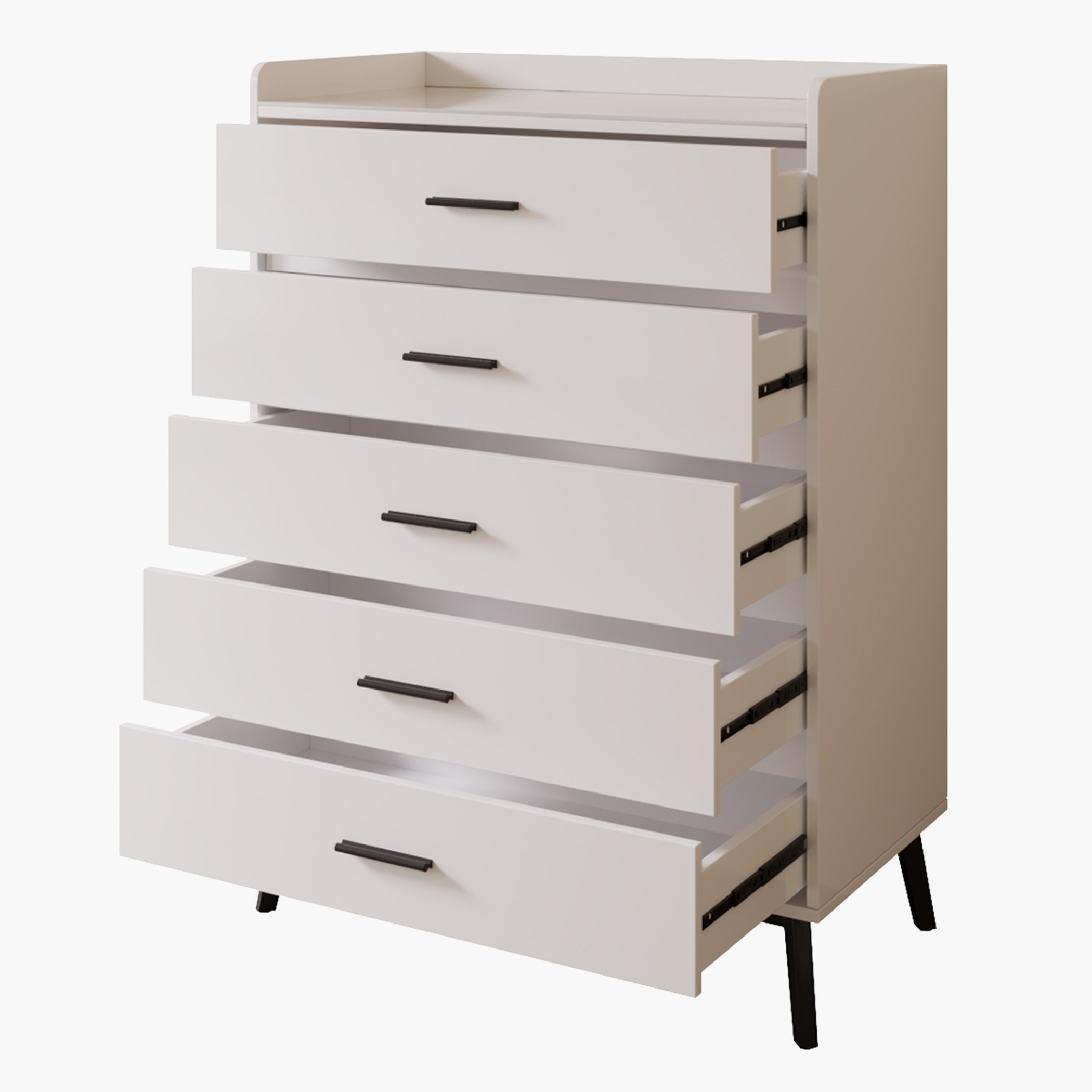 Marwell Sintered Stone Top Chest of 5-Drawers -hbxfurniture-dressersandchests-chestofdrawers-image-6