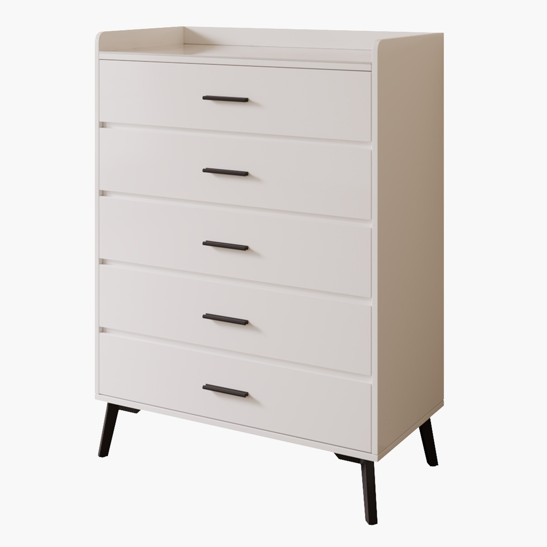 Marwell Sintered Stone Top Chest of 5-Drawers -hbxfurniture-dressersandchests-chestofdrawers-image-8