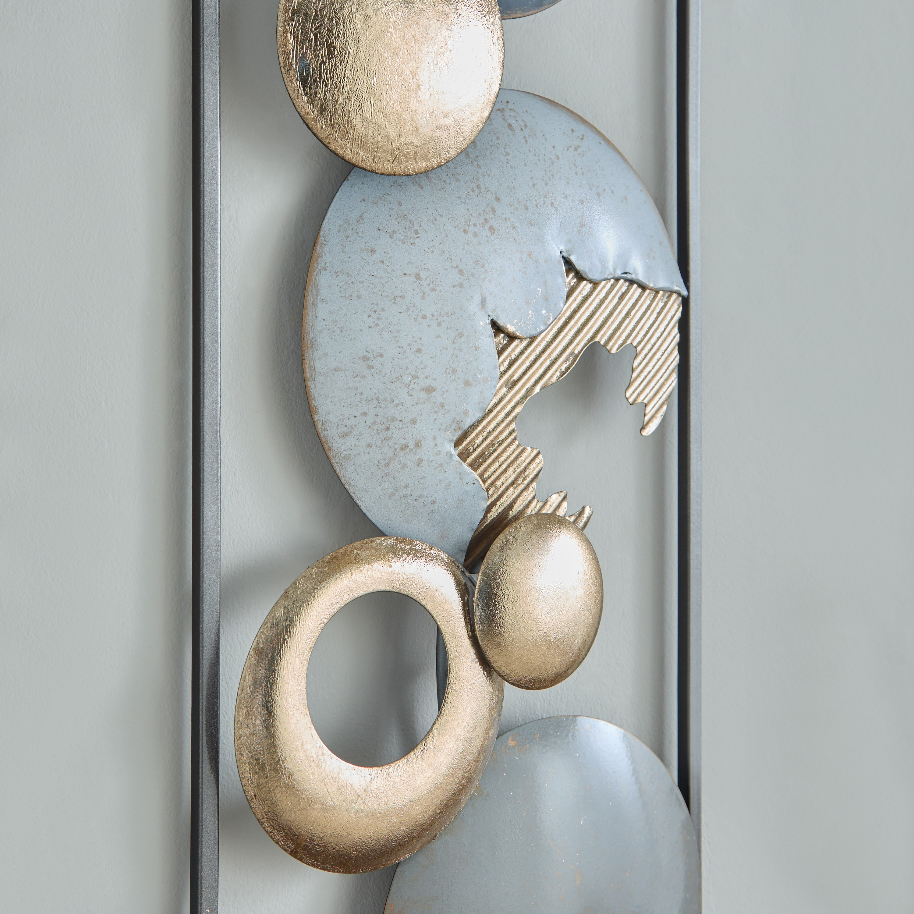 Jorja Modern Metal Wall Art - 24.8x61x3.8 cm-hbxdiningroom-walldecor-wallart-image-3