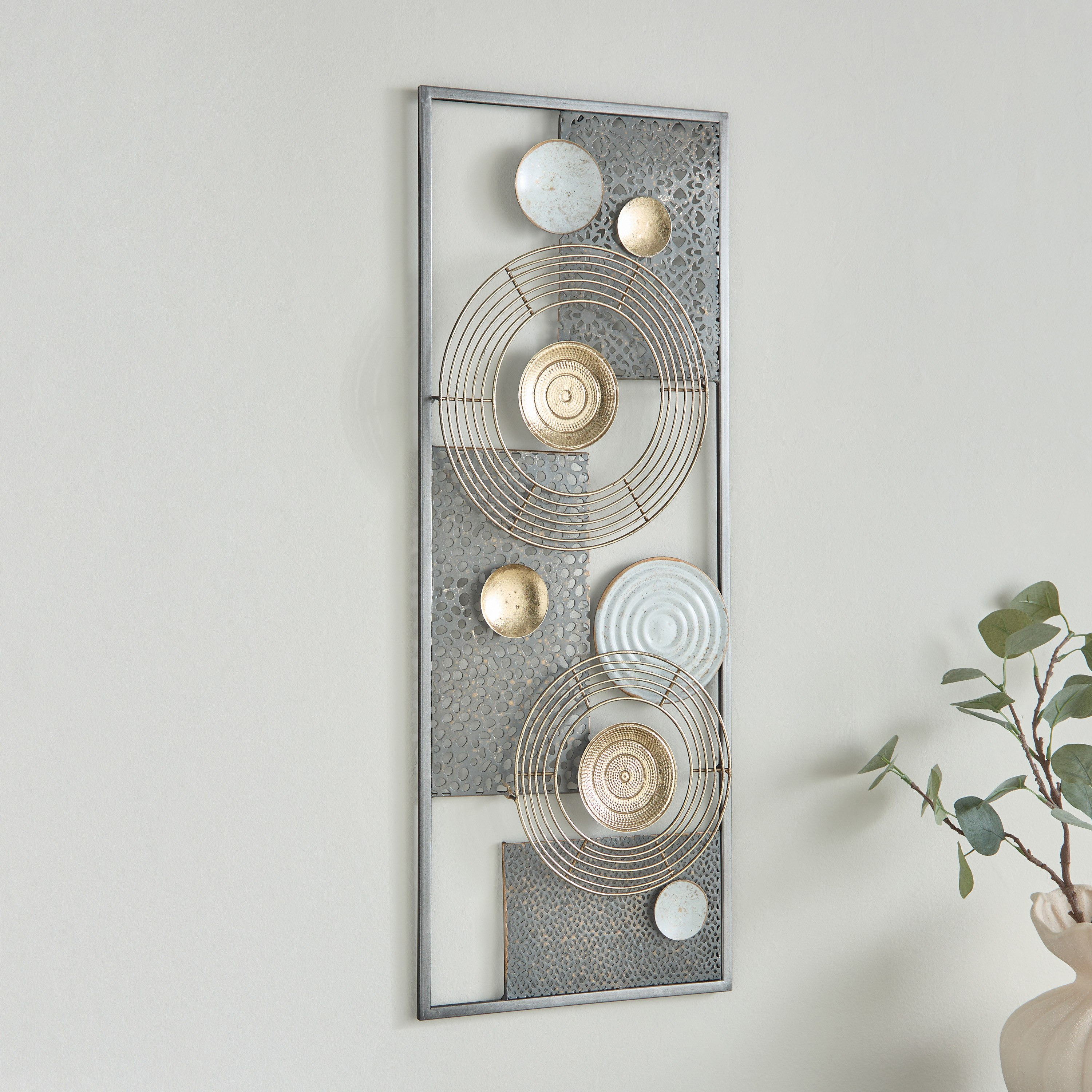 Jorja Metal Wall Art - 28.6x74.3x2.5 cm-hbxdiningroom-walldecor-wallart-image-1