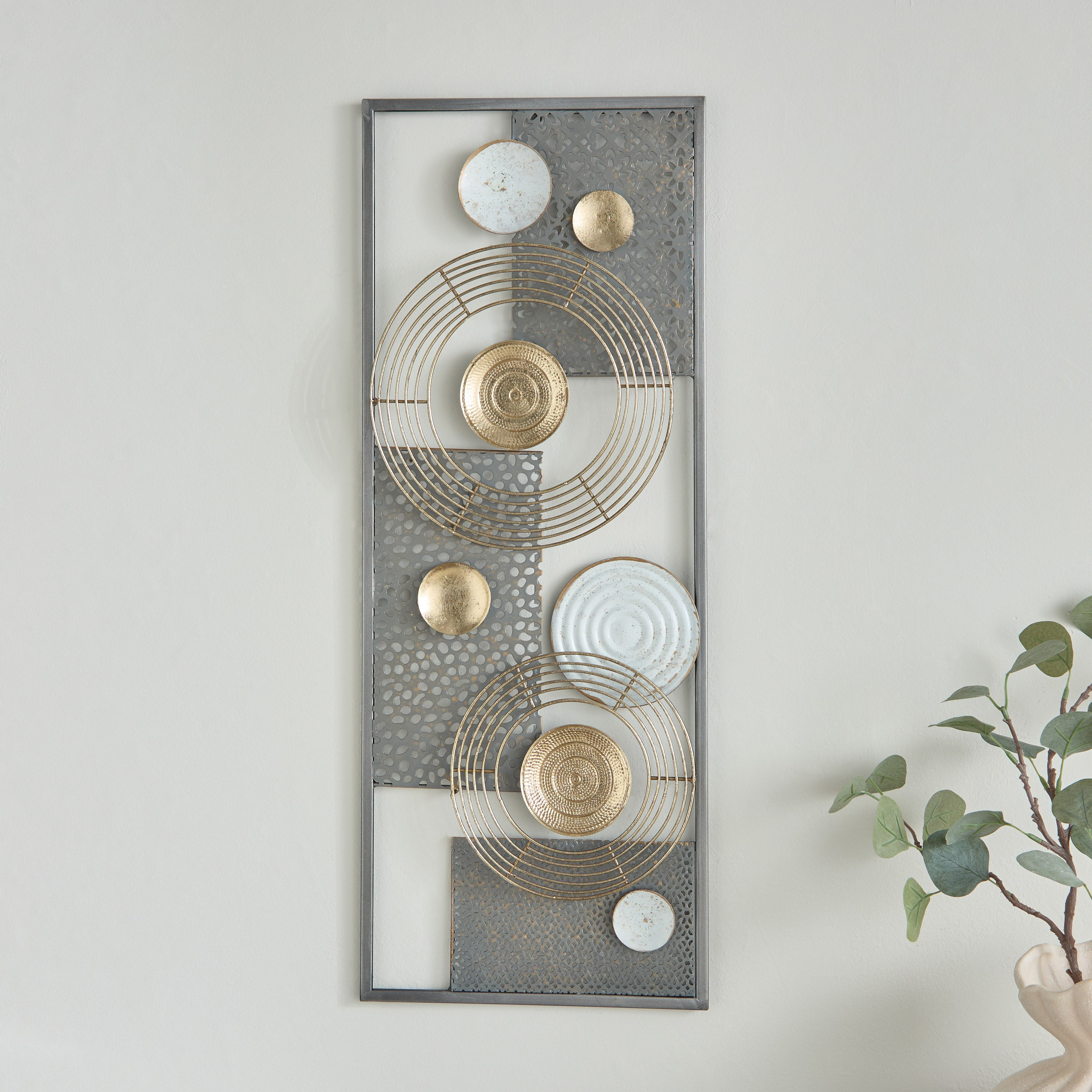 Jorja Metal Wall Art - 28.6x74.3x2.5 cm-hbxdiningroom-walldecor-wallart-image-2