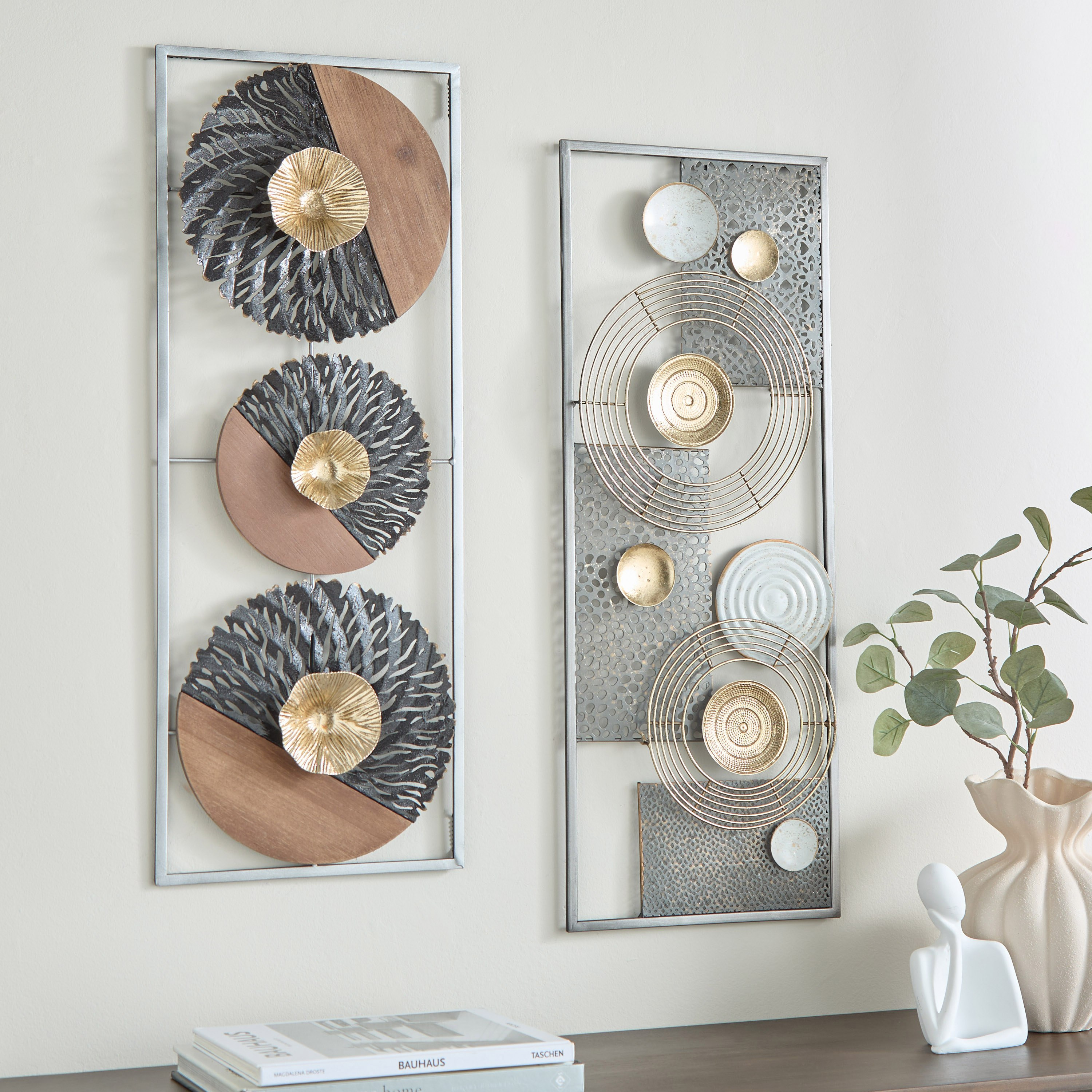 Jorja Metal Wall Art - 28.6x74.3x2.5 cm-hbxdiningroom-walldecor-wallart-image-4