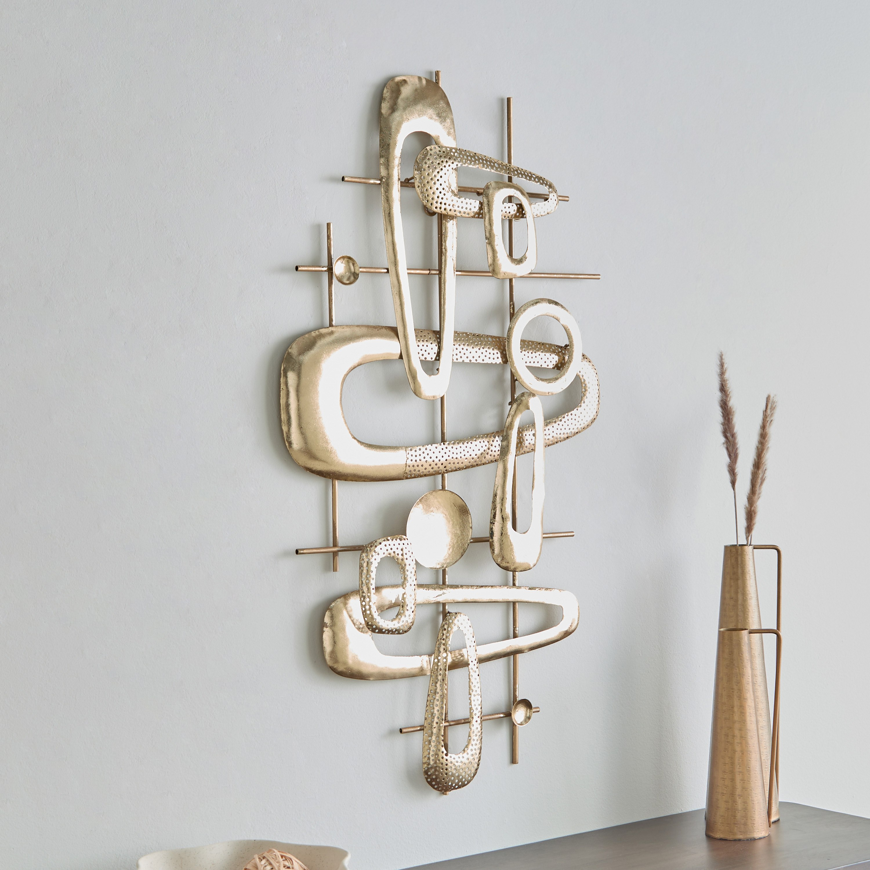 Jorja Modern Metal Wall Art - 90.8x49.5x4.4 cm-hbxdiningroom-walldecor-wallart-image-1