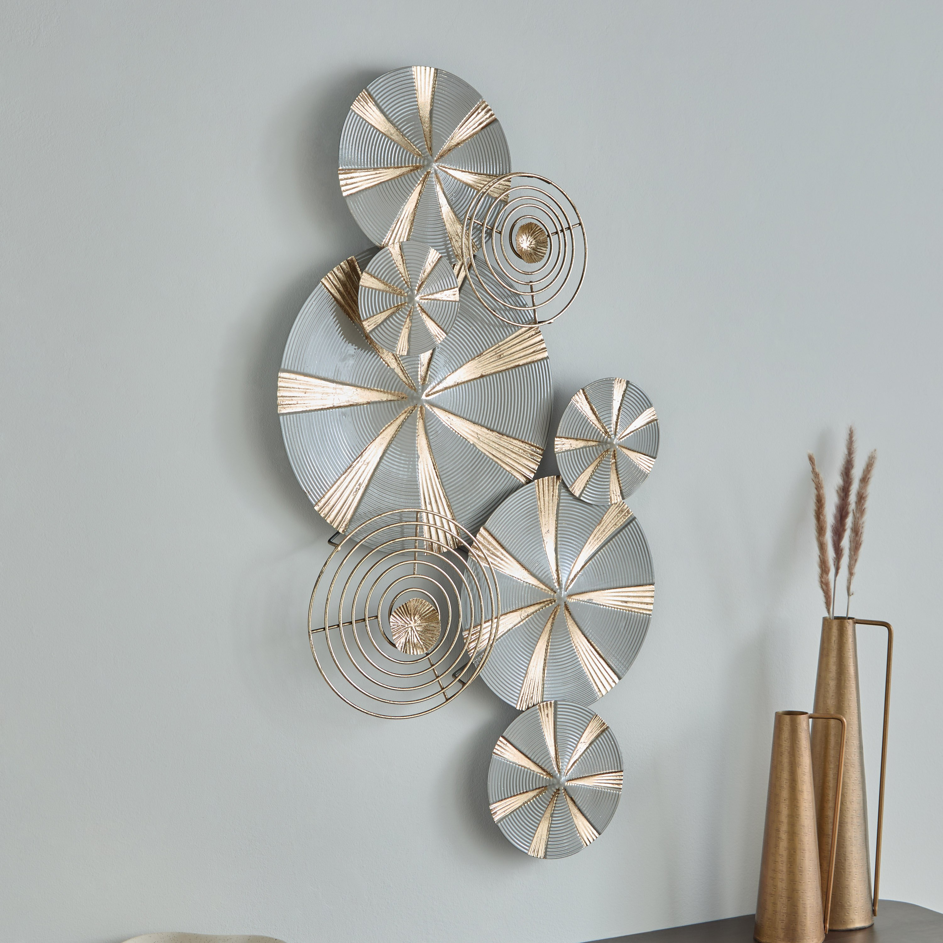 زينة حائط معدن من جورجا - 90.8x50.2x6.4 سم-hbxdiningroom-walldecor-wallart-image-1