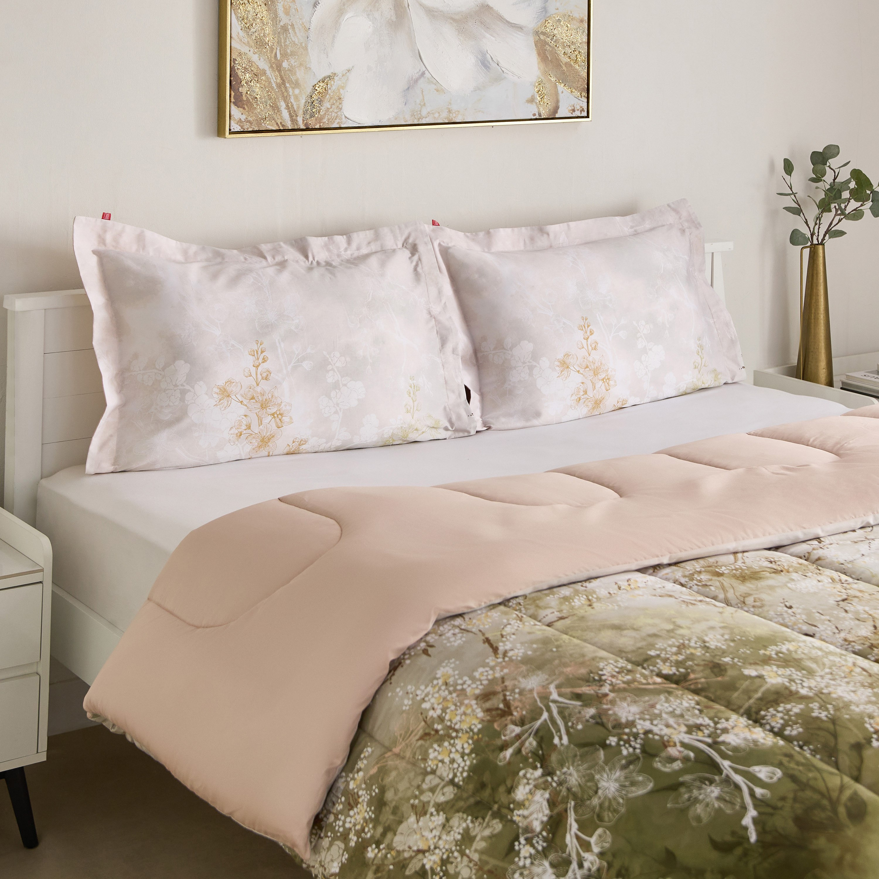 طقم لحاف قطن مزدوج 3 قطع فلورنسيس بعدد 220 خيط من مابيل ميزون - 160x220 سم-hbxhomeware-hbxbedroom-image-1