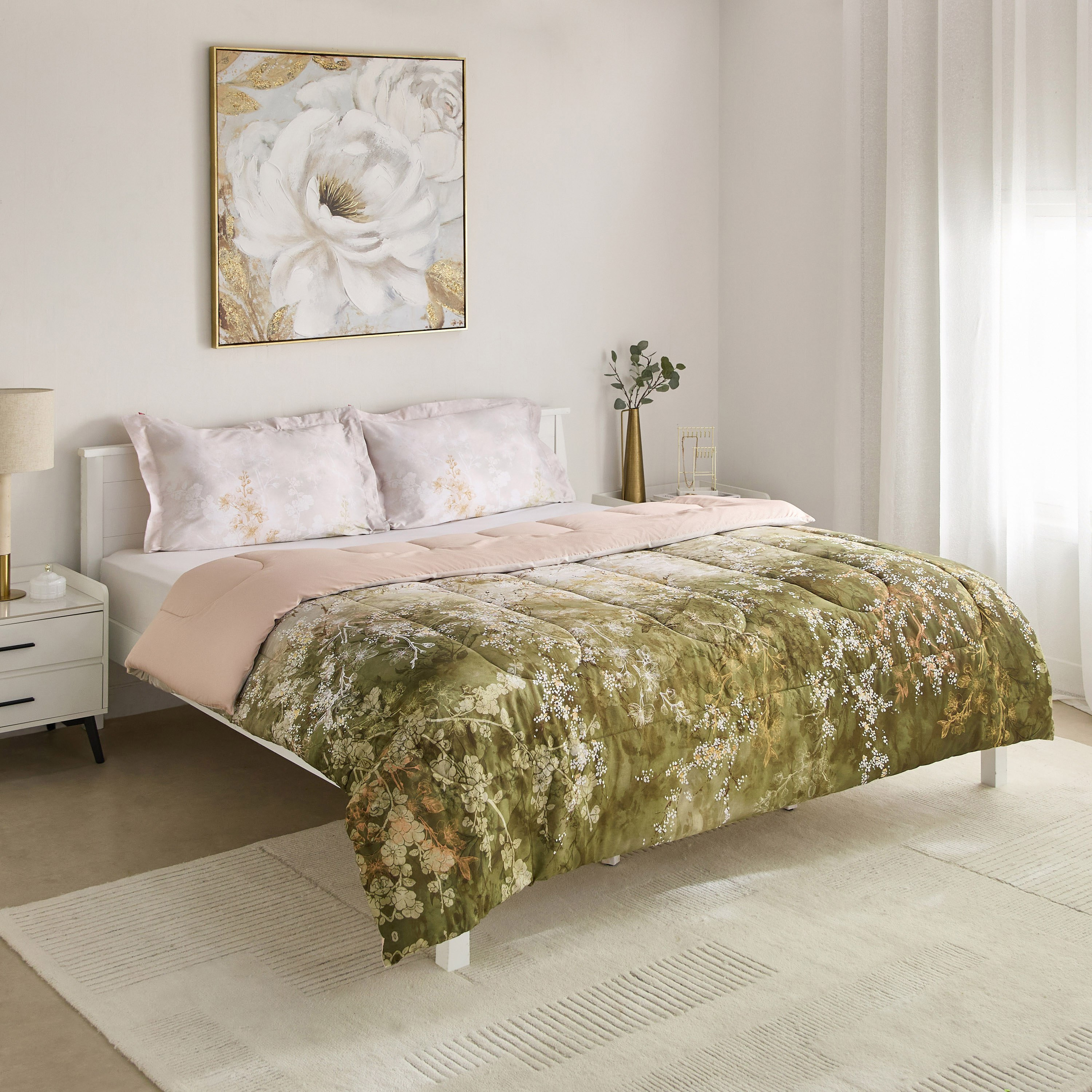 طقم لحاف قطن مزدوج 3 قطع فلورنسيس بعدد 220 خيط من مابيل ميزون - 160x220 سم-hbxhomeware-hbxbedroom-image-2