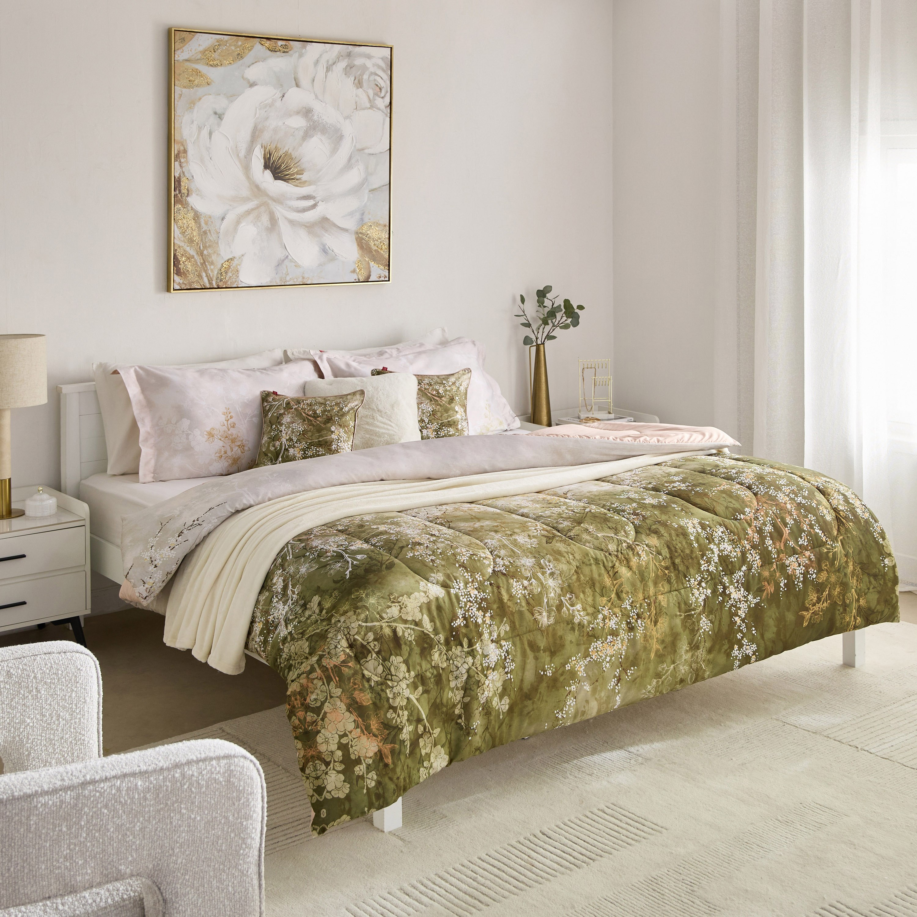 طقم لحاف قطن مزدوج 3 قطع فلورنسيس بعدد 220 خيط من مابيل ميزون - 160x220 سم-hbxhomeware-hbxbedroom-image-8