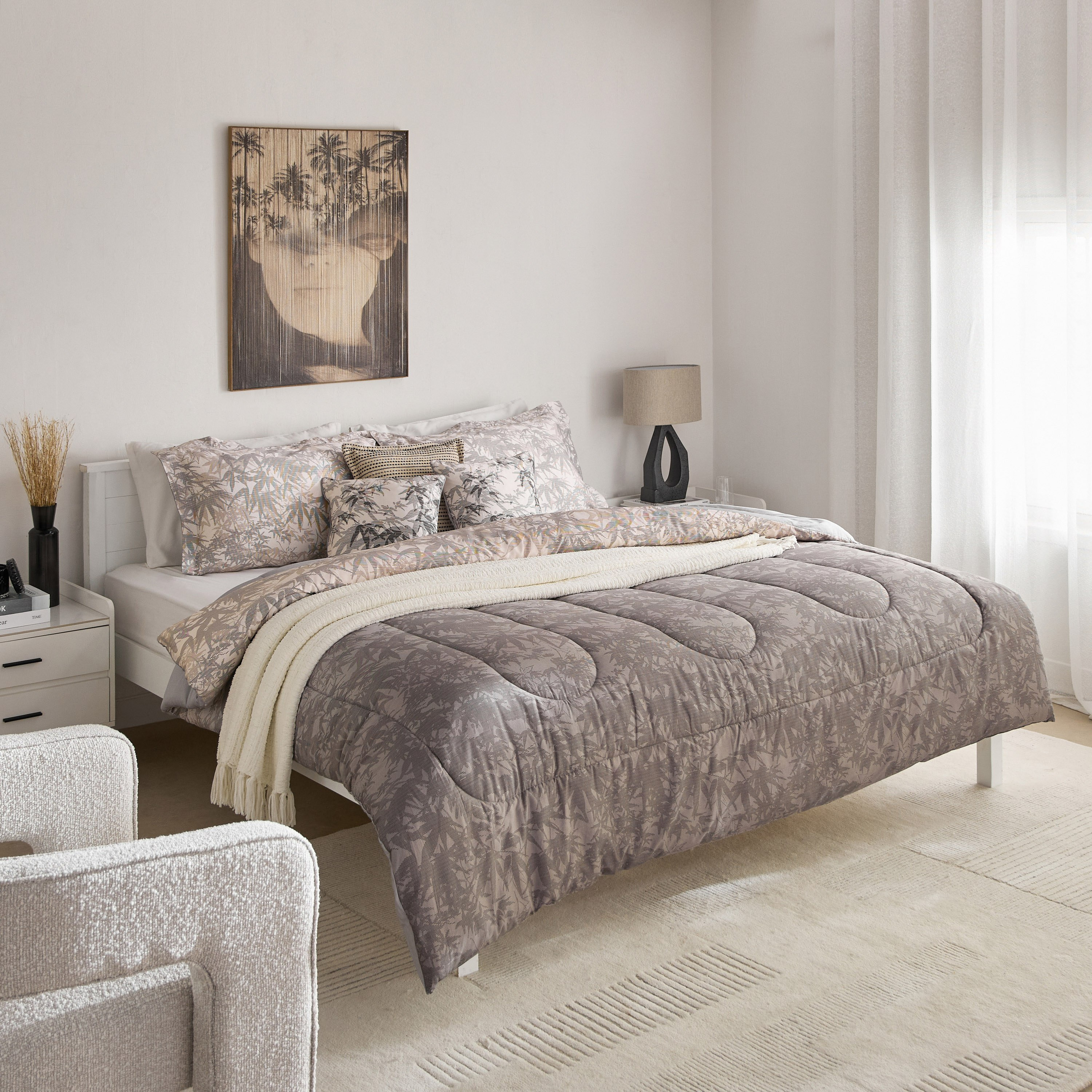 MaBelle Maison Ellen 5-Piece Cotton King Comforter Set -  220x240 cm-hbxhomeware-hbxbedroom-image-10