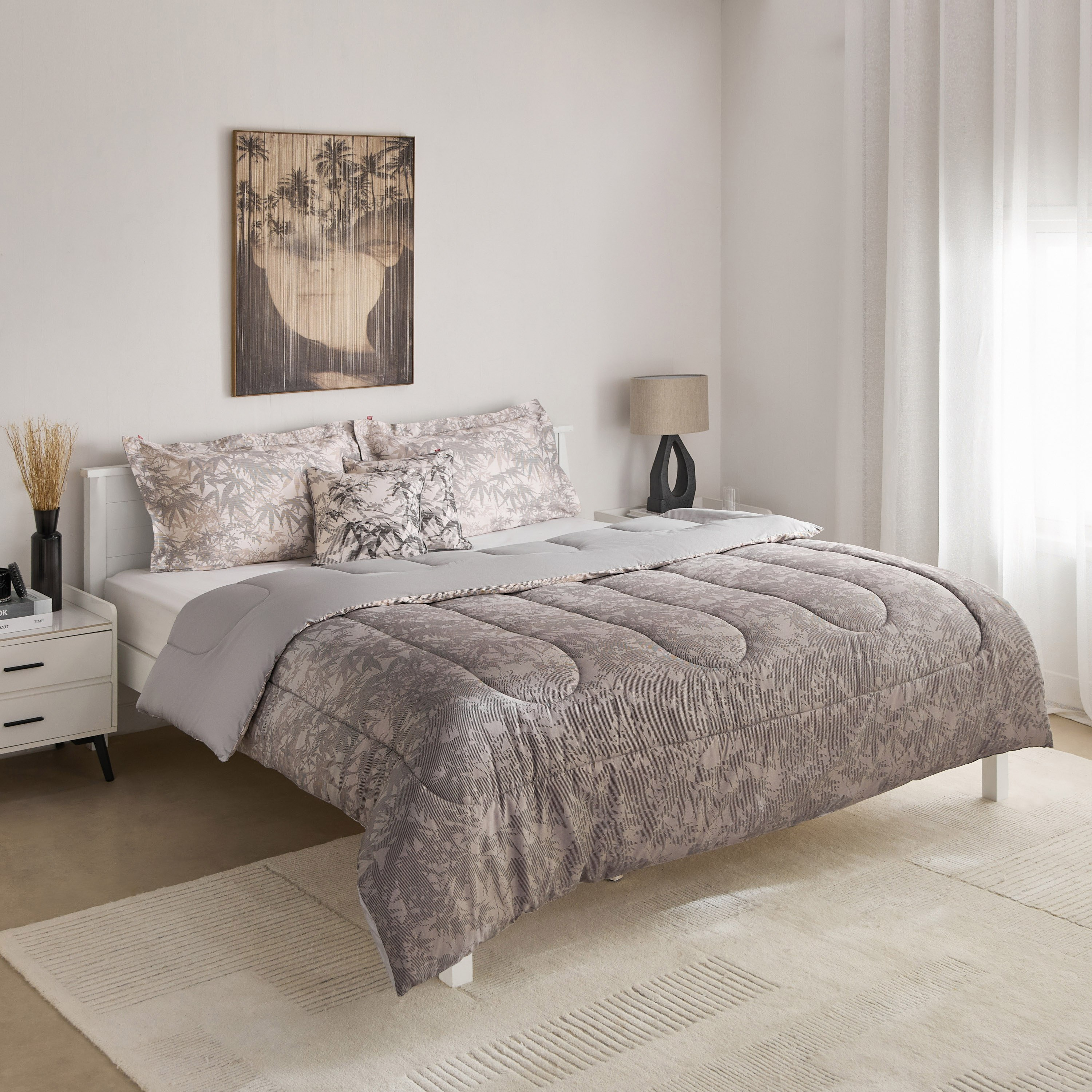 MaBelle Maison Ellen 5-Piece Cotton King Comforter Set -  220x240 cm-hbxhomeware-hbxbedroom-image-2